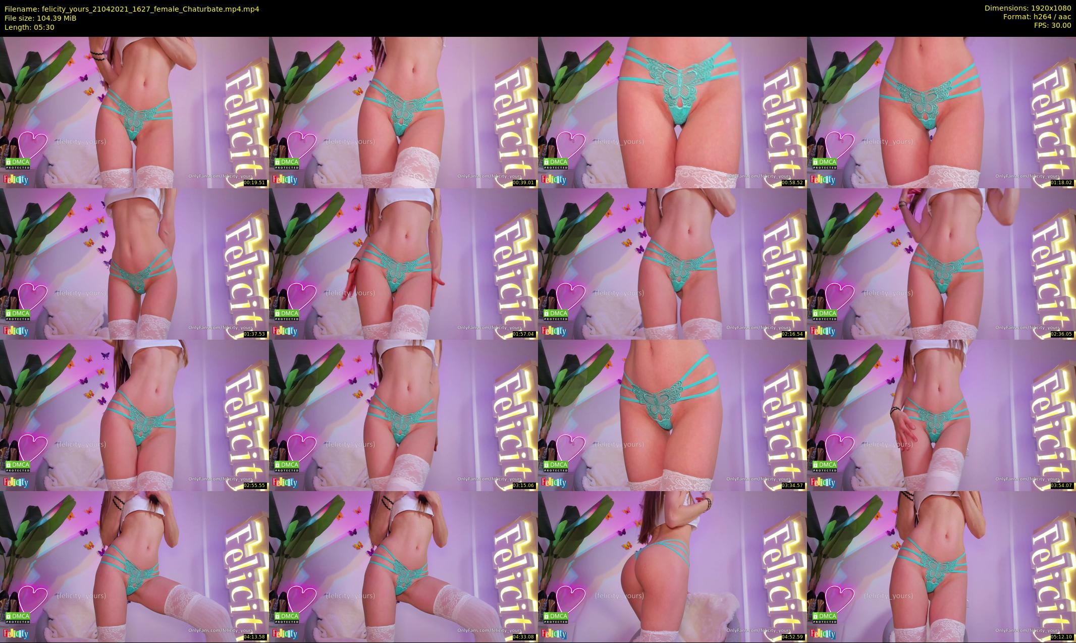felicity_yours — 6 minute Chaturbate female cam show recording, 1080p, Apr 21, 2021