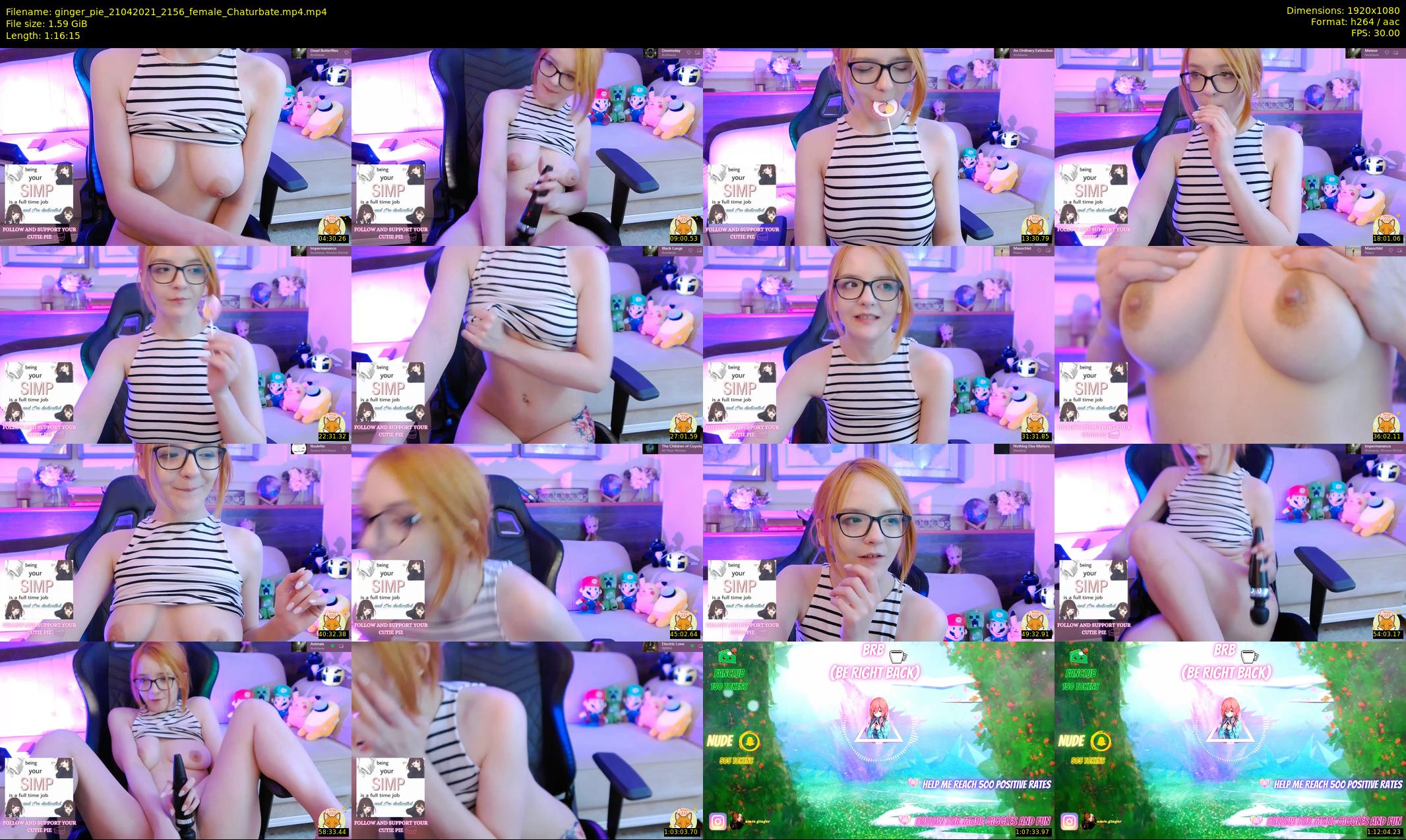 ginger_pie — 77 minute Chaturbate female cam show recording, 1080p, Apr 21, 2021