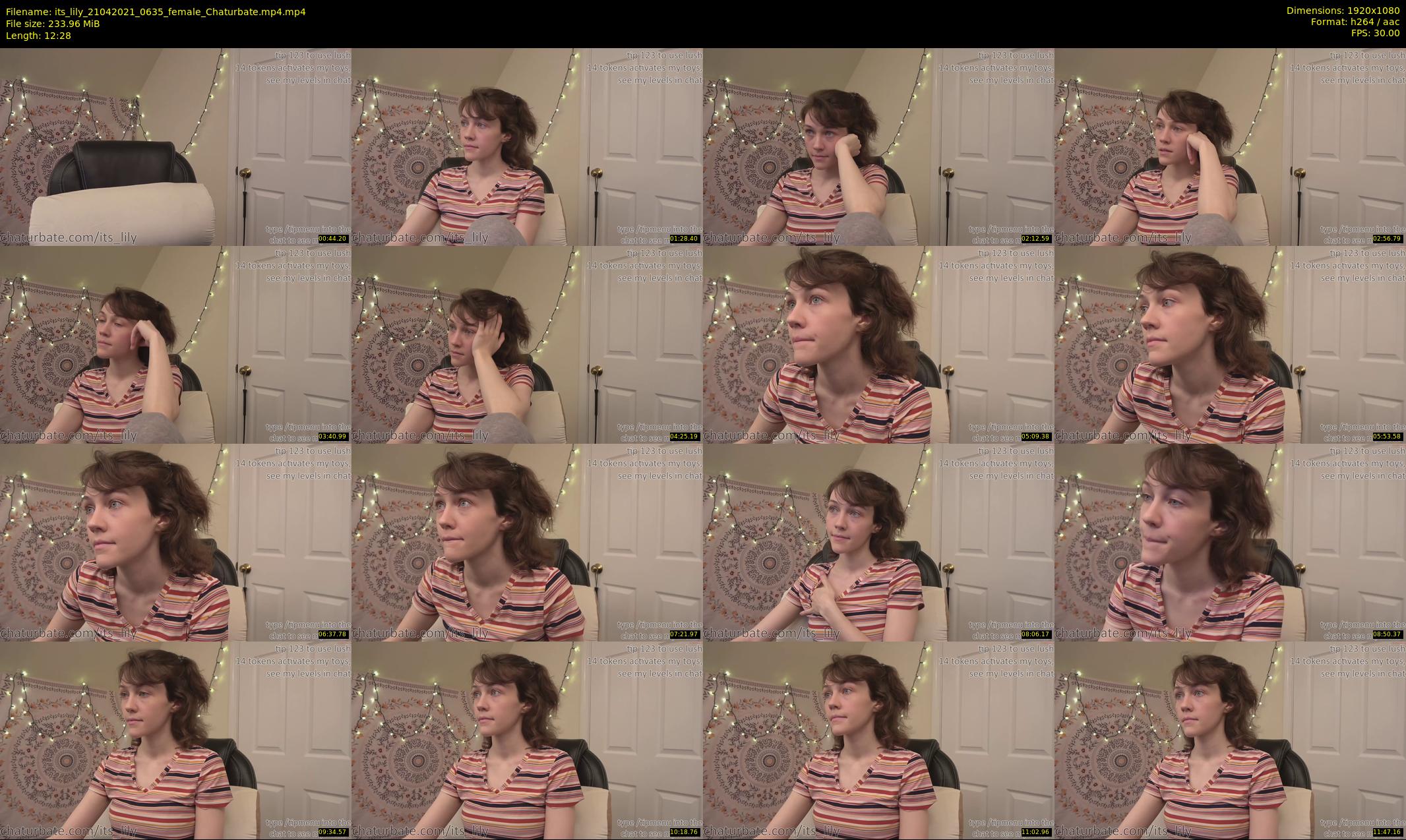 its_lily — 13 minute Chaturbate female cam show recording, 1080p, Apr 21, 2021