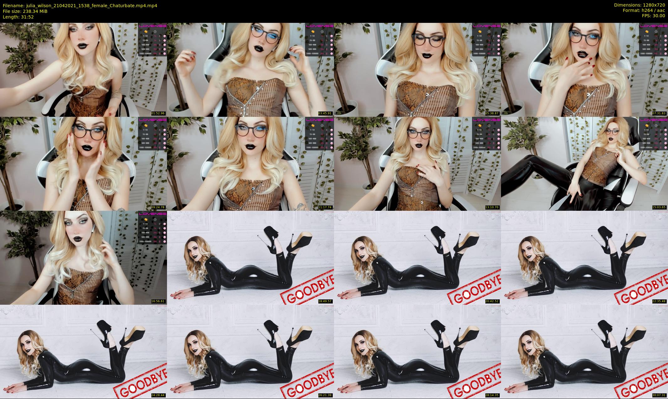 julia_wilson — 32 minute Chaturbate female cam show recording, 720p, Apr 21, 2021