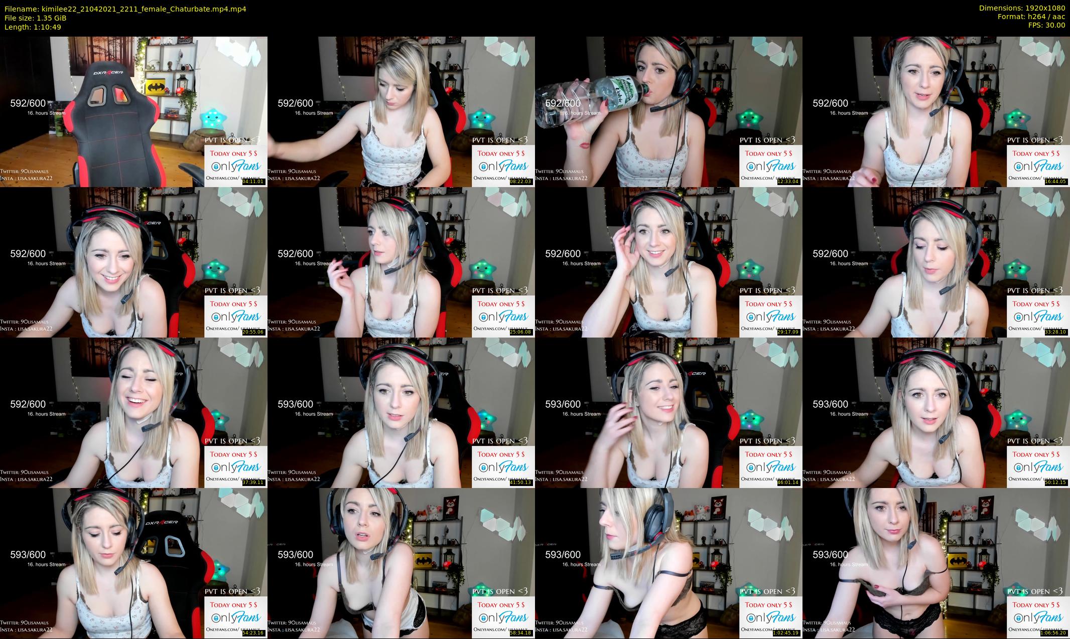 kimilee22 — 71 minute Chaturbate female cam show recording, 1080p, Apr 21, 2021