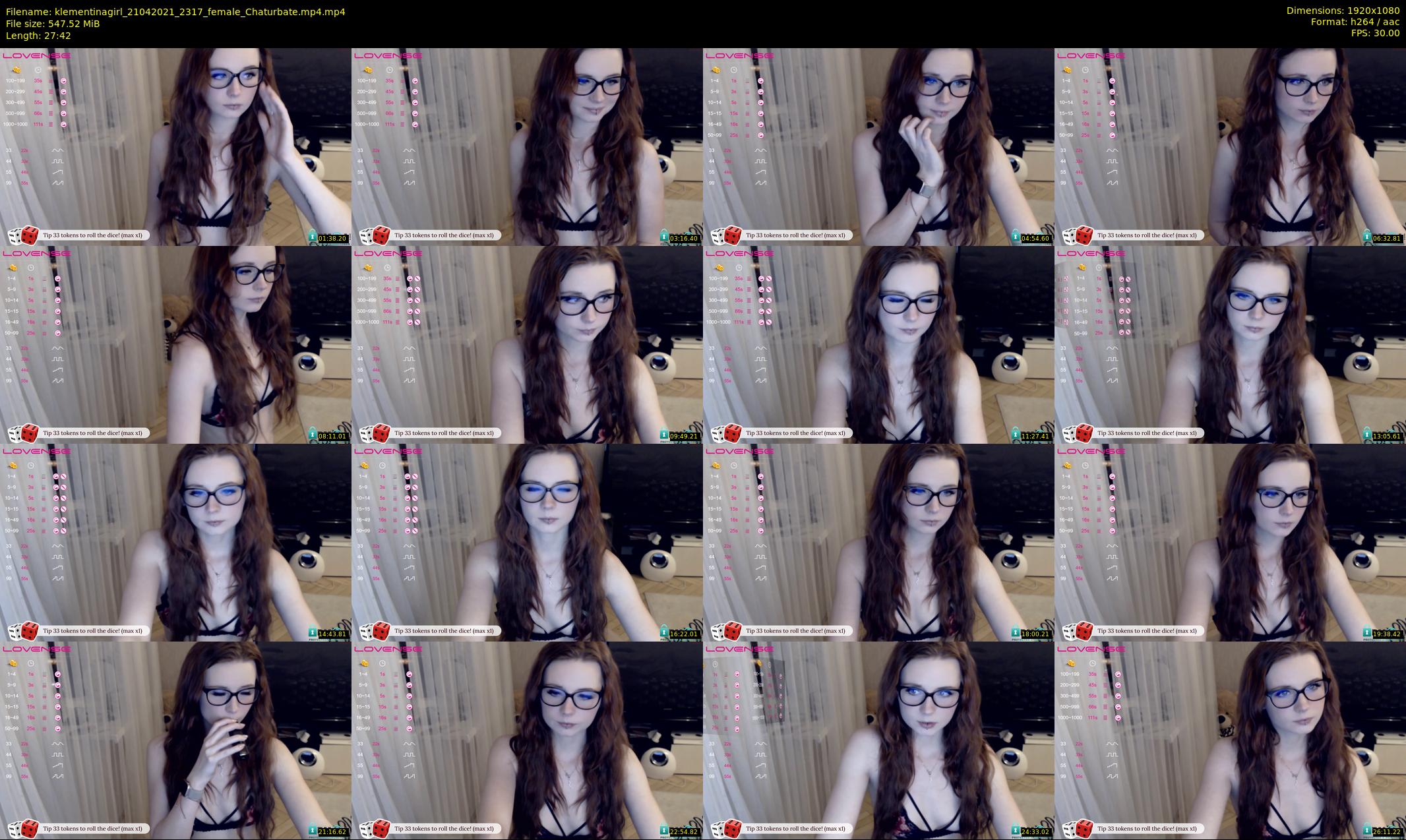 klementinagirl — 28 minute Chaturbate female cam show recording, 1080p, Apr 21, 2021