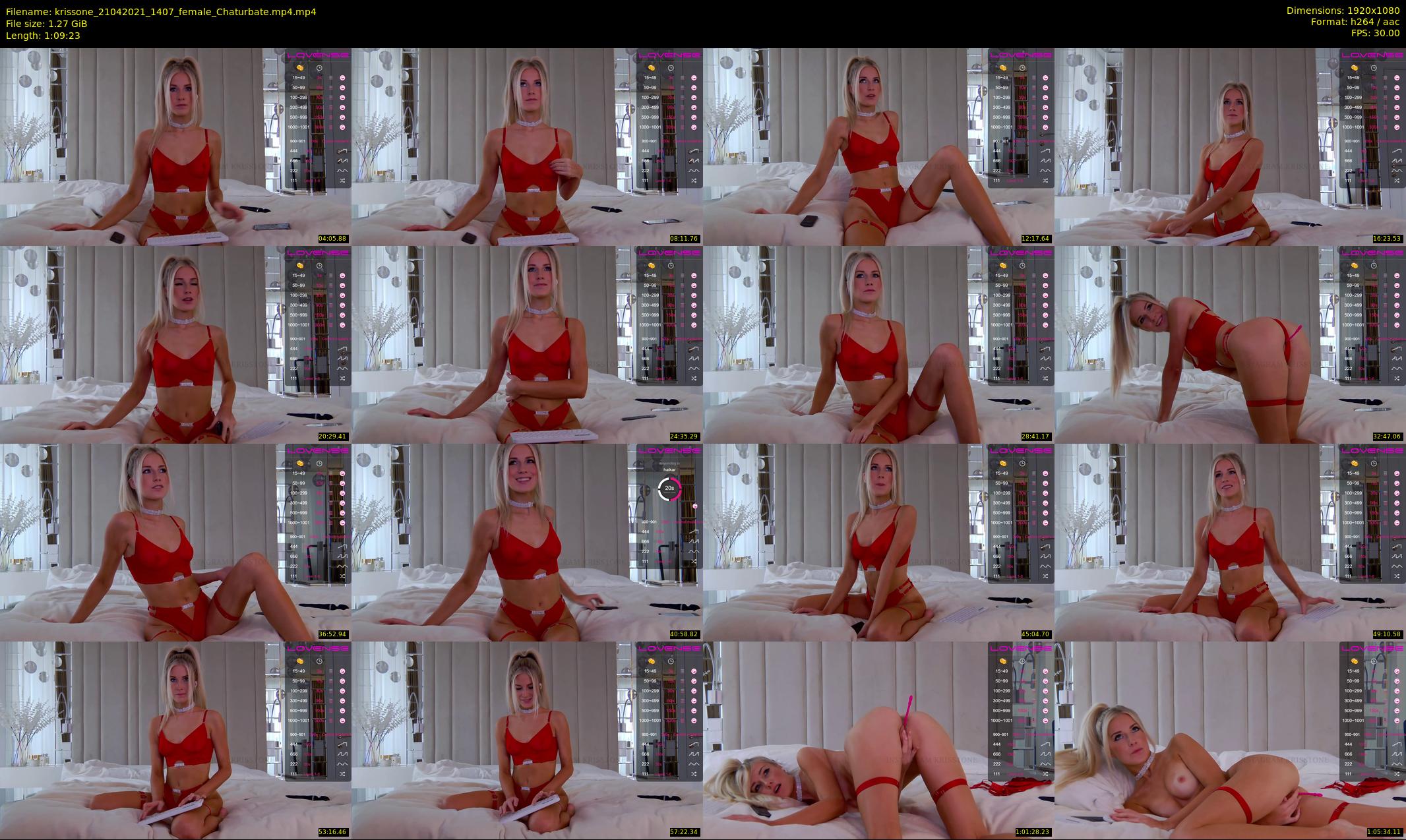 krissone — 70 minute Chaturbate female cam show recording, 1080p, Apr 21, 2021
