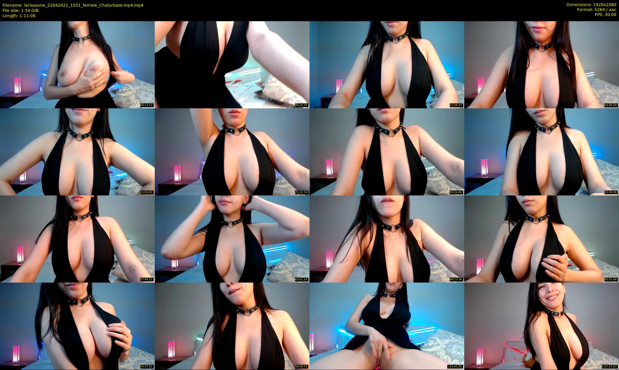 larissaone — 72 minute Chaturbate female cam show recording, 1080p, Apr 21, 2021