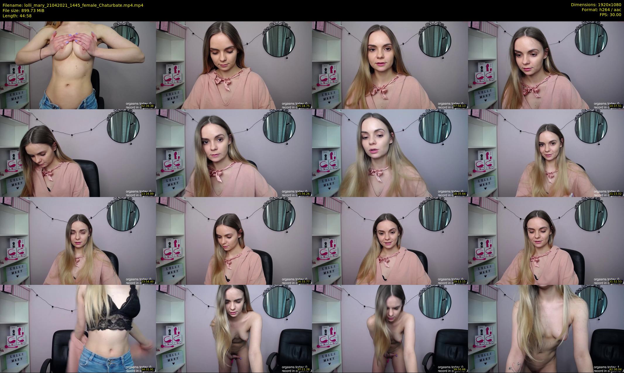 lolli_mary — 45 minute Chaturbate female cam show recording, 1080p, Apr 21, 2021
