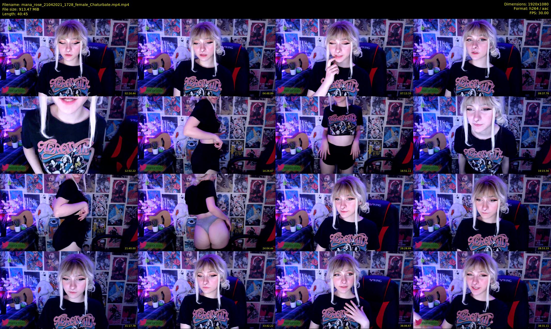mana_rose — 41 minute Chaturbate female cam show recording, 1080p, Apr 21, 2021