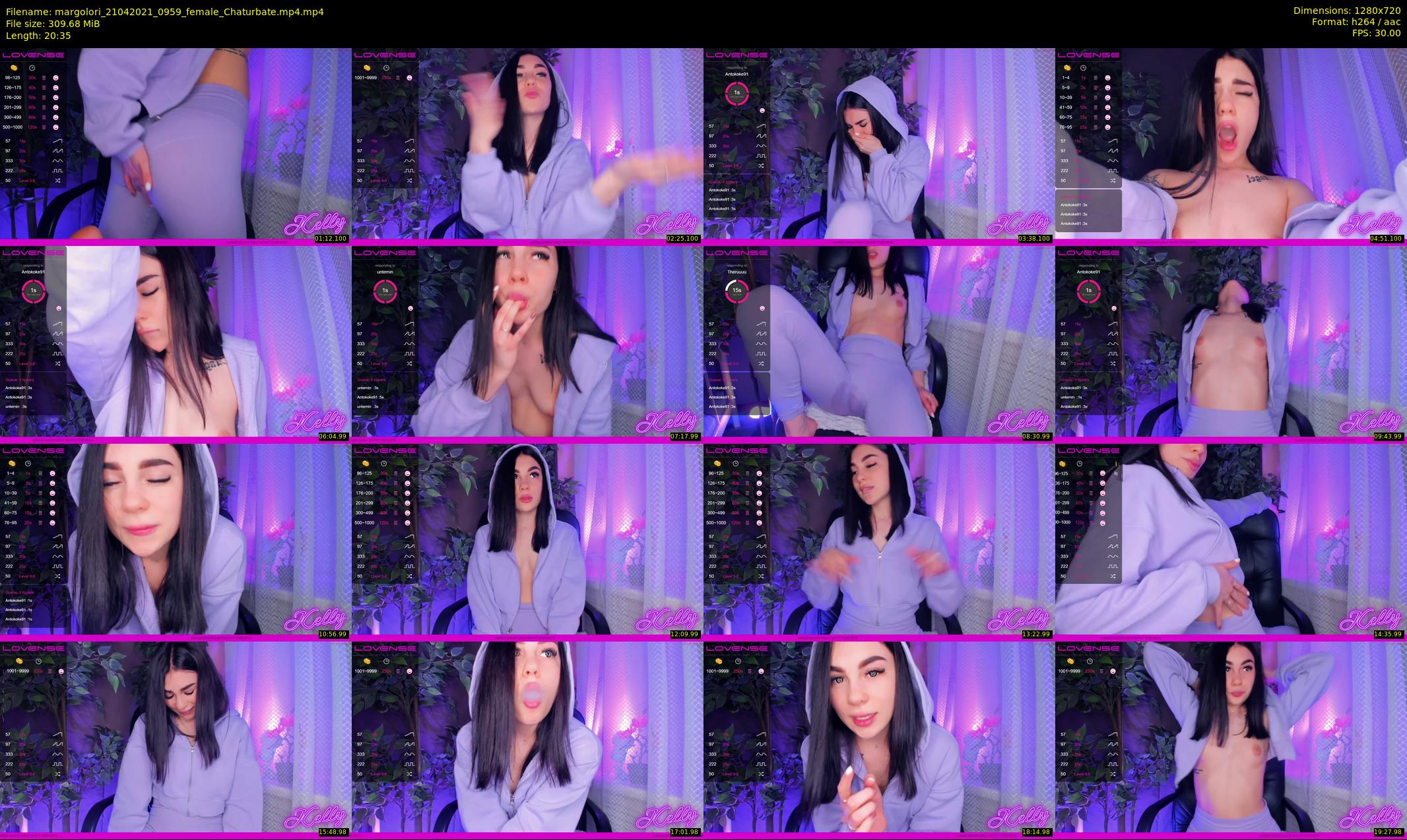 margolori — 21 minute Chaturbate couple cam show recording, 720p, Apr 21, 2021