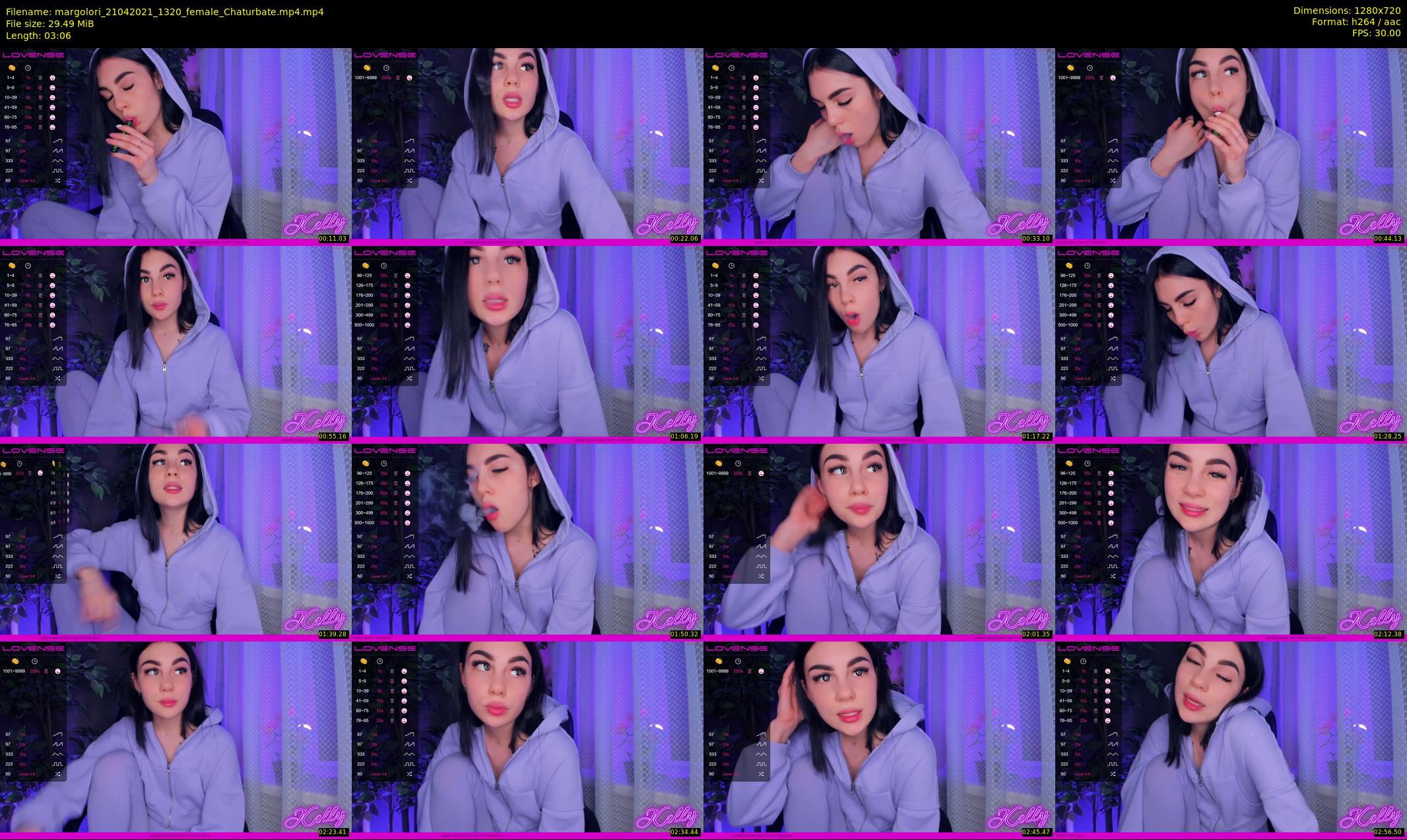margolori — 4 minute Chaturbate couple cam show recording, 720p, Apr 21, 2021