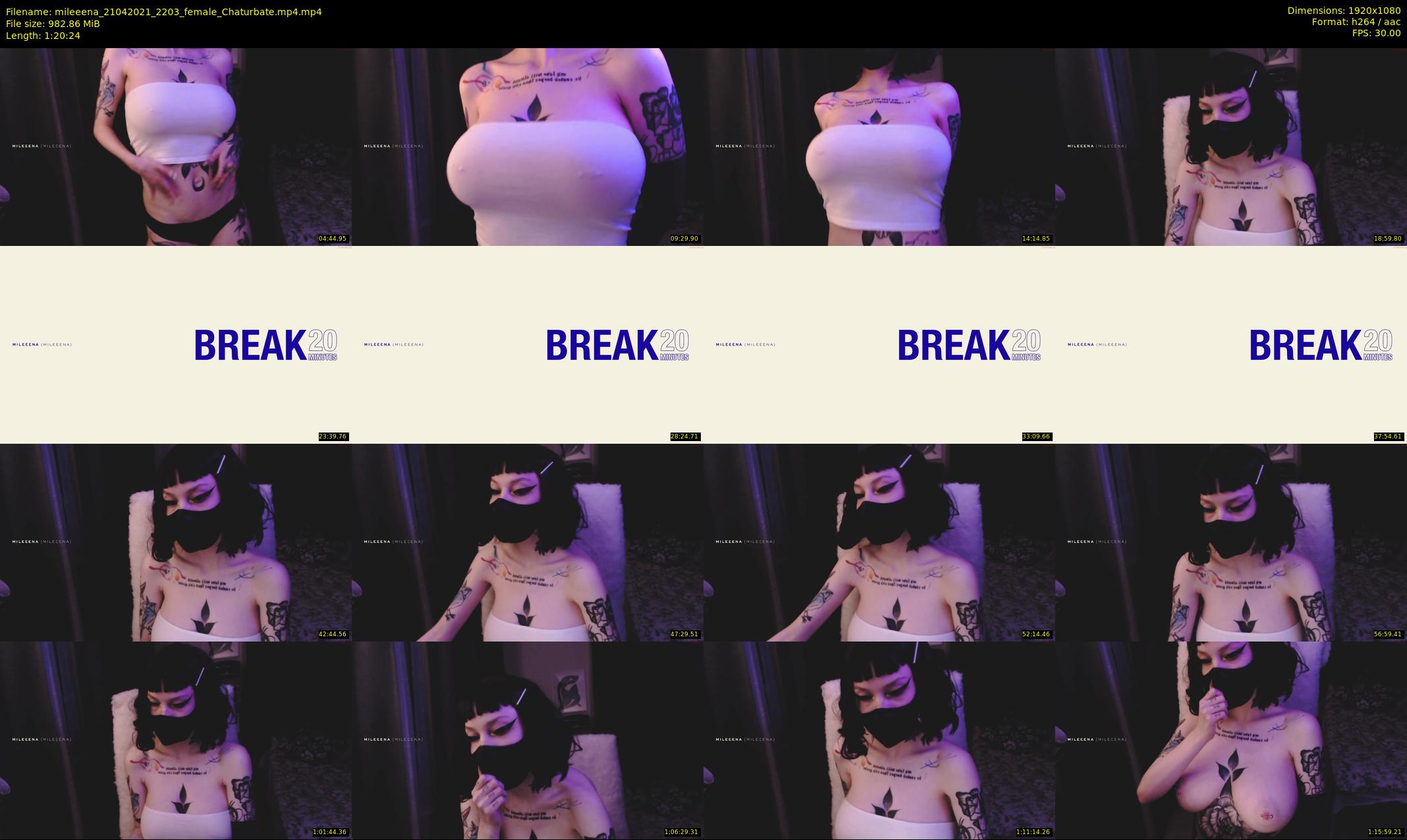 mileeena — 81 minute Chaturbate female cam show recording, 1080p, Apr 21, 2021