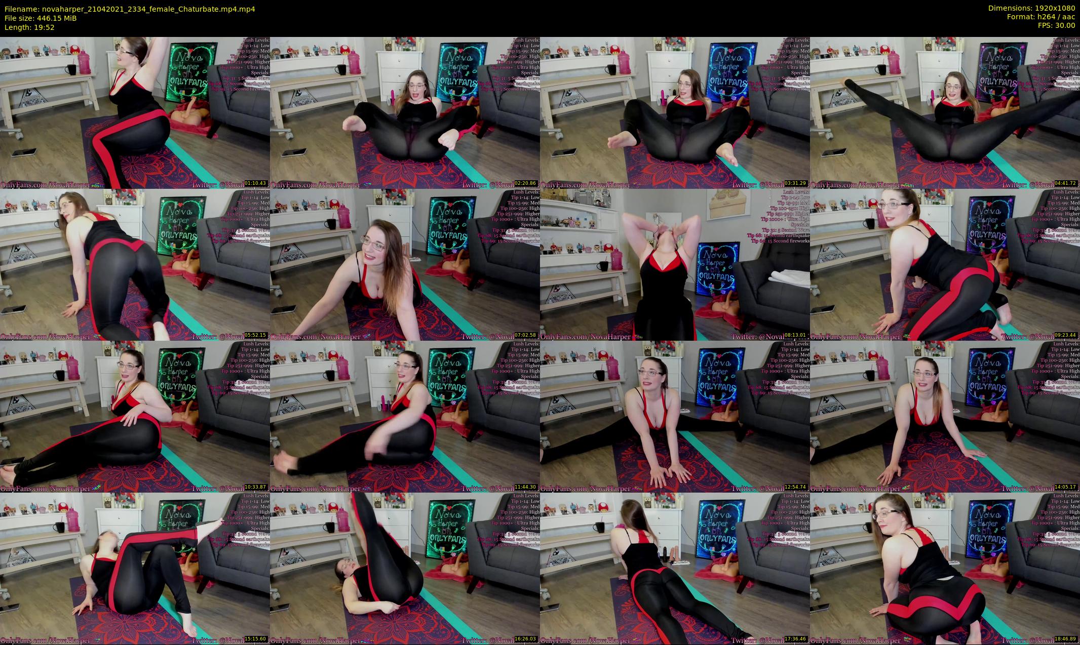 novaharper — 20 minute Chaturbate female cam show recording, 1080p, Apr 21, 2021