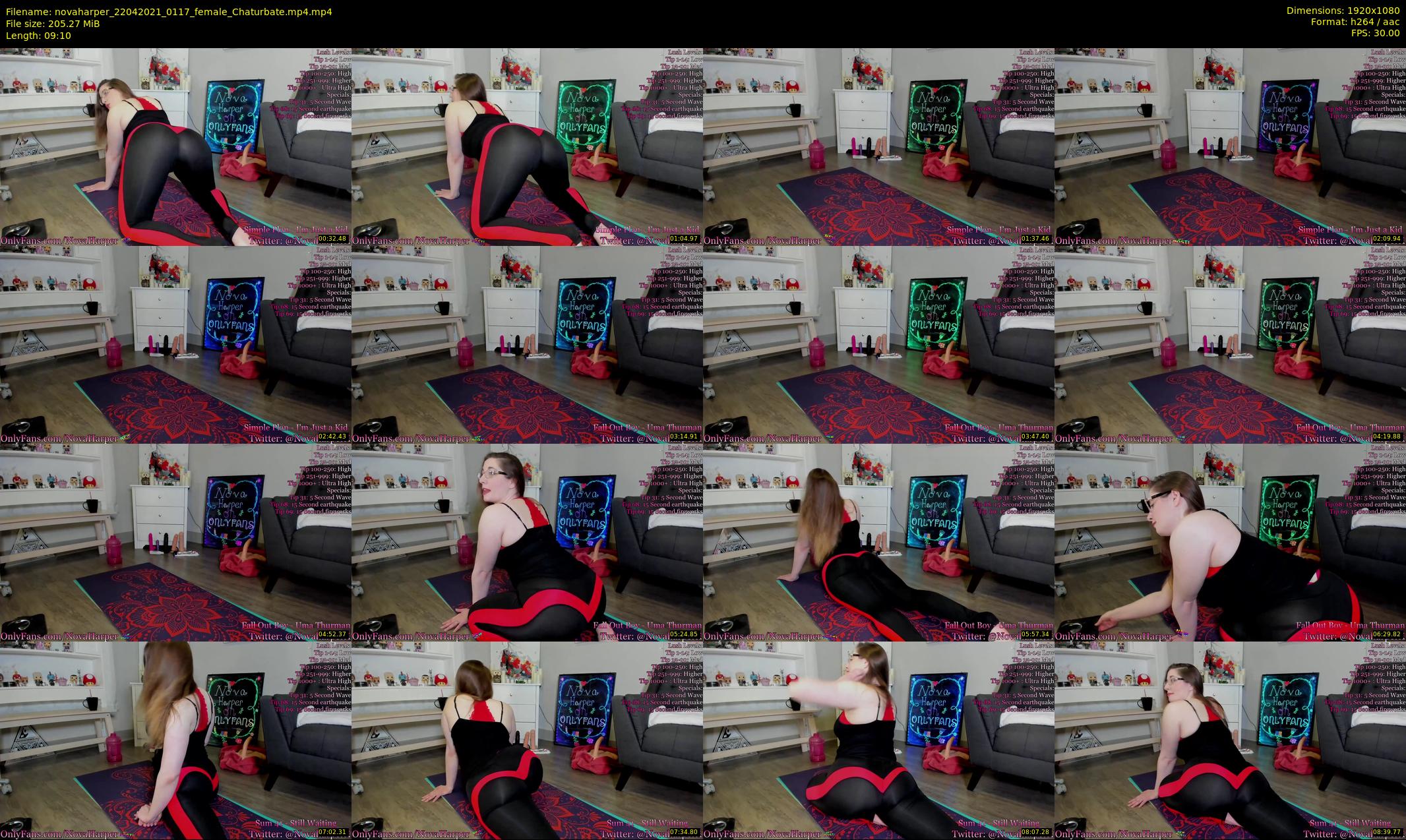 novaharper — 10 minute Chaturbate female cam show recording, 1080p, Apr 22, 2021