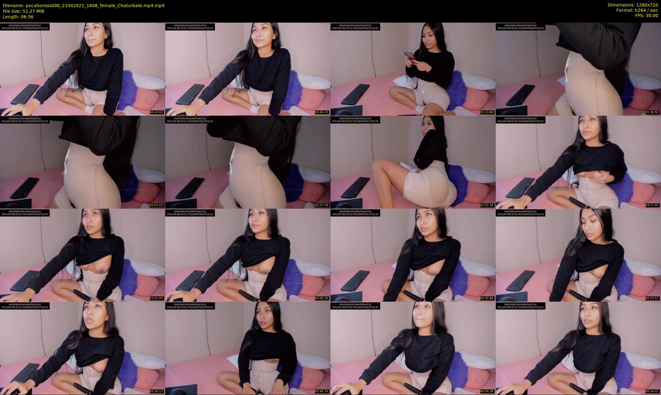 pocahontas000 — 7 minute Chaturbate female cam show recording, 720p, Apr 21, 2021