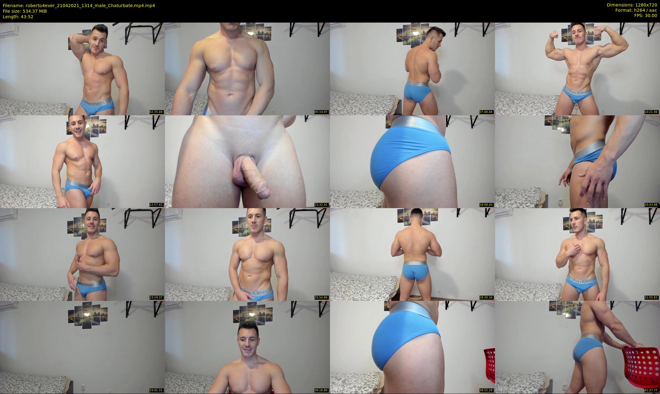 roberto4ever — 44 minute Chaturbate male cam show recording, 720p, Apr 21, 2021