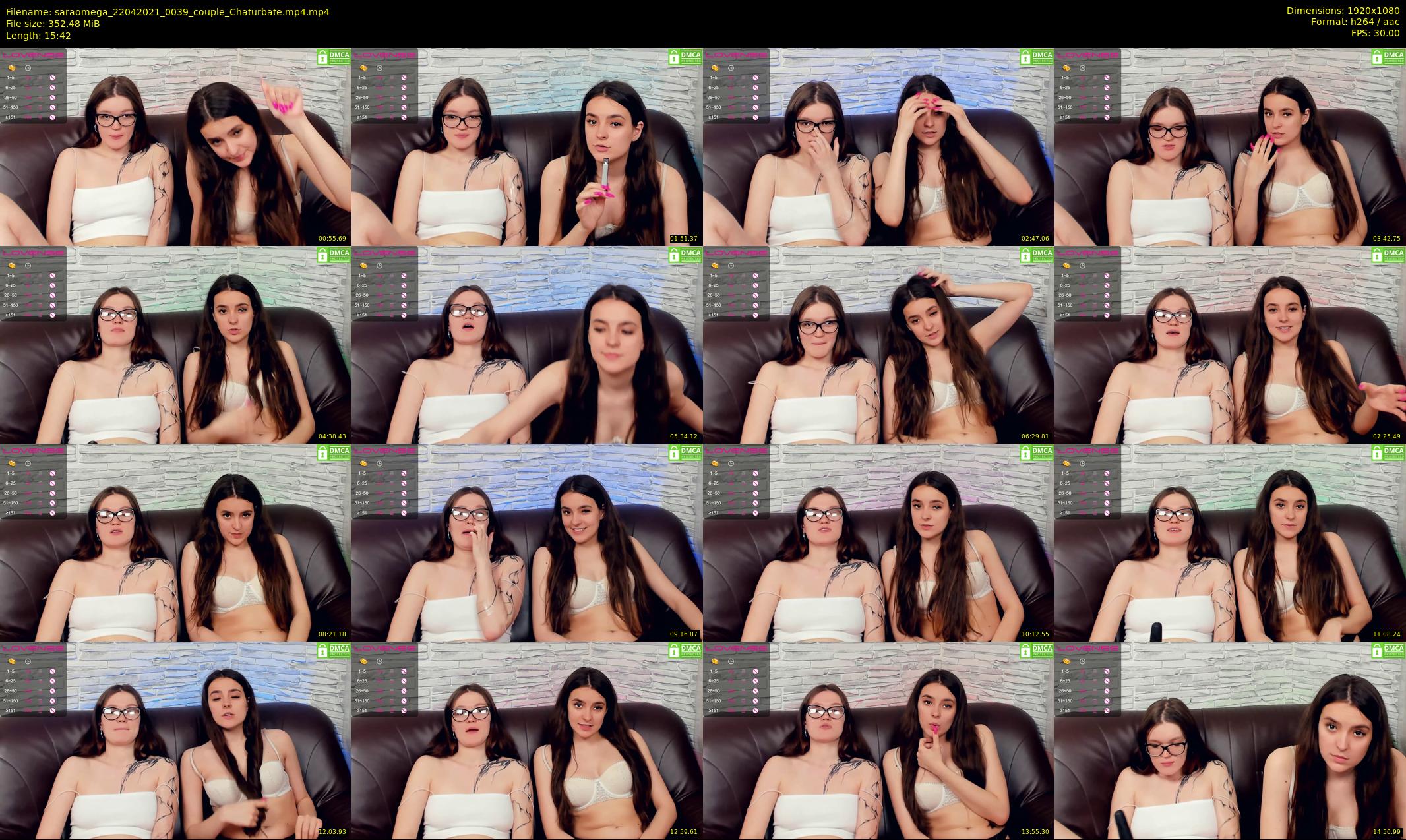 saraomega — 16 minute Chaturbate couple cam show recording, 1080p, Apr 22, 2021