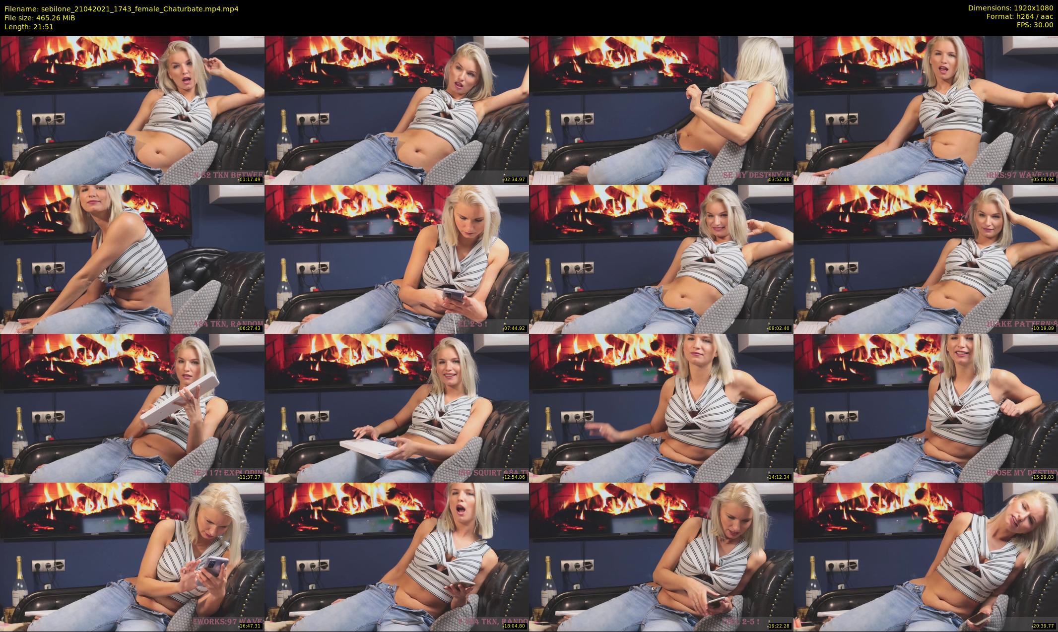 sebilone — 22 minute Chaturbate couple cam show recording, 1080p, Apr 21, 2021