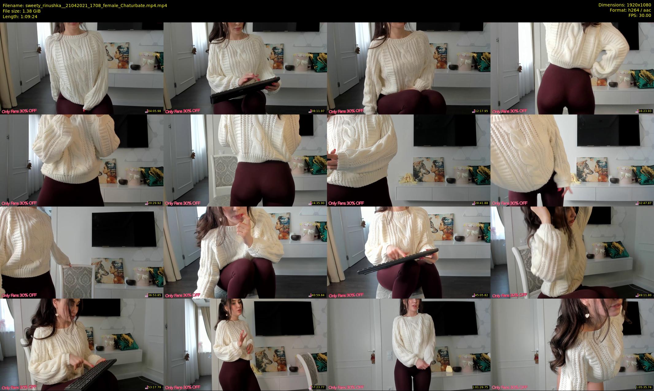 sweety_rinushka_ — 70 minute Chaturbate female cam show recording, 1080p, Apr 21, 2021