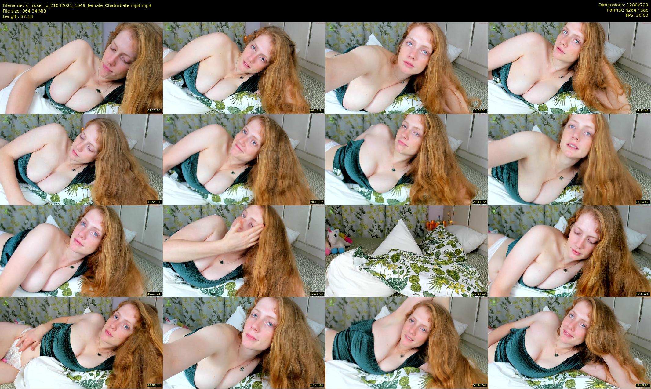 x__rose__x — 58 minute Chaturbate female cam show recording, 720p, Apr 21, 2021