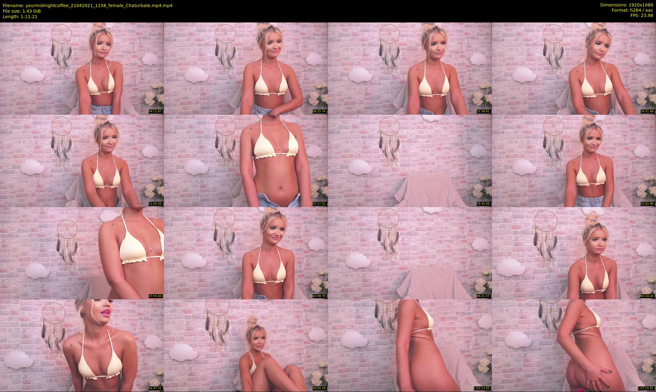 yourmidnightcoffee — 72 minute Chaturbate female cam show recording, 1080p, Apr 21, 2021