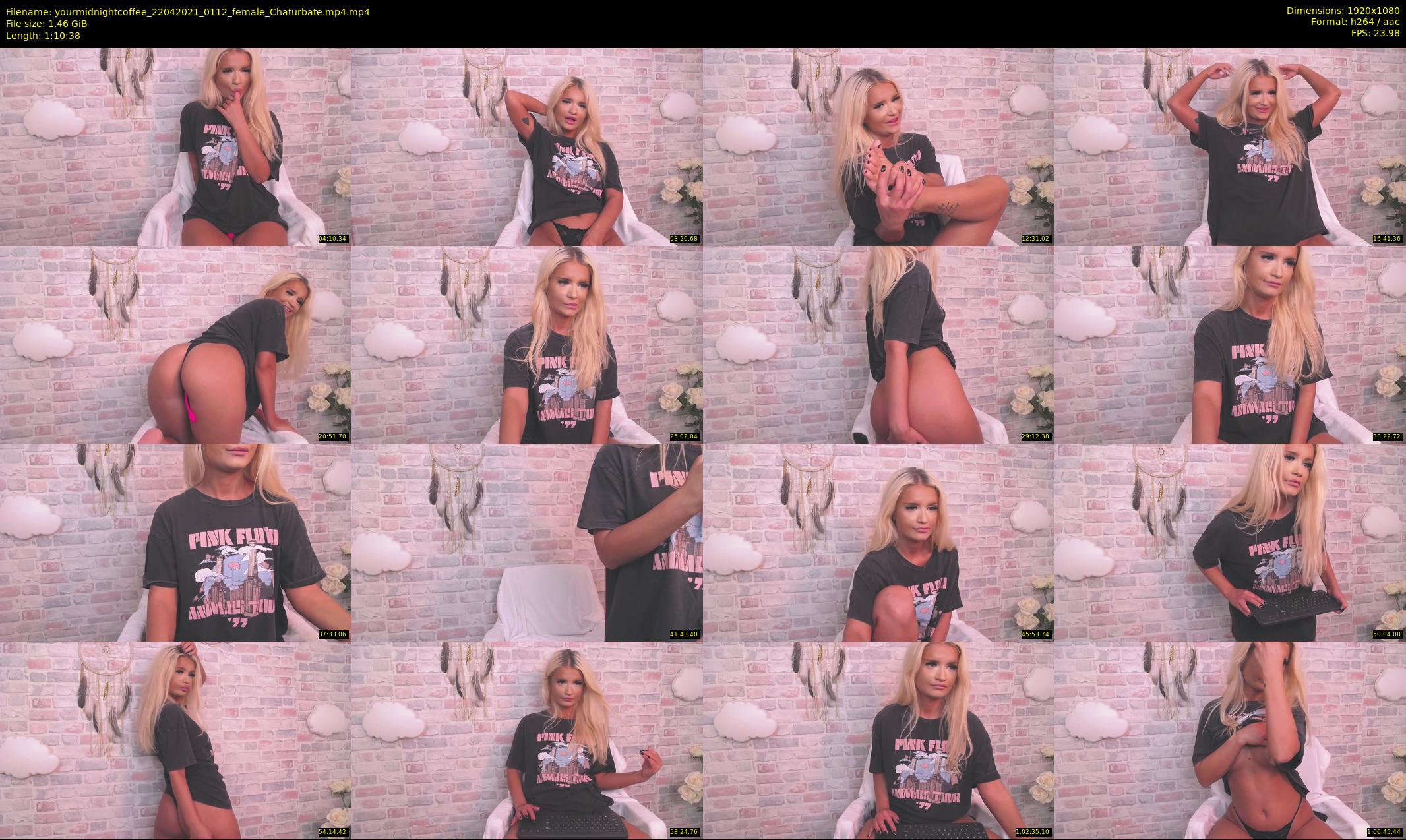 yourmidnightcoffee — 71 minute Chaturbate female cam show recording, 1080p, Apr 22, 2021