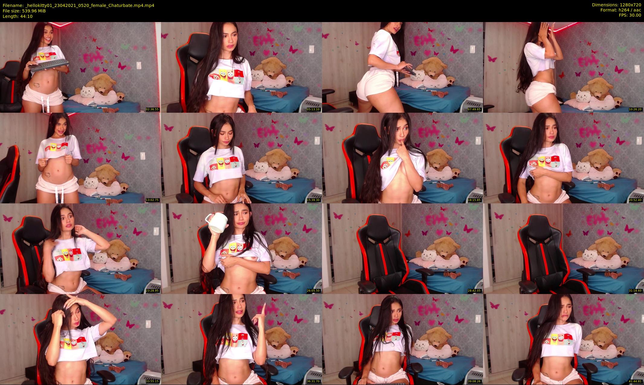 _hellokitty01 — 45 minute Chaturbate female cam show recording, 720p, Apr 23, 2021