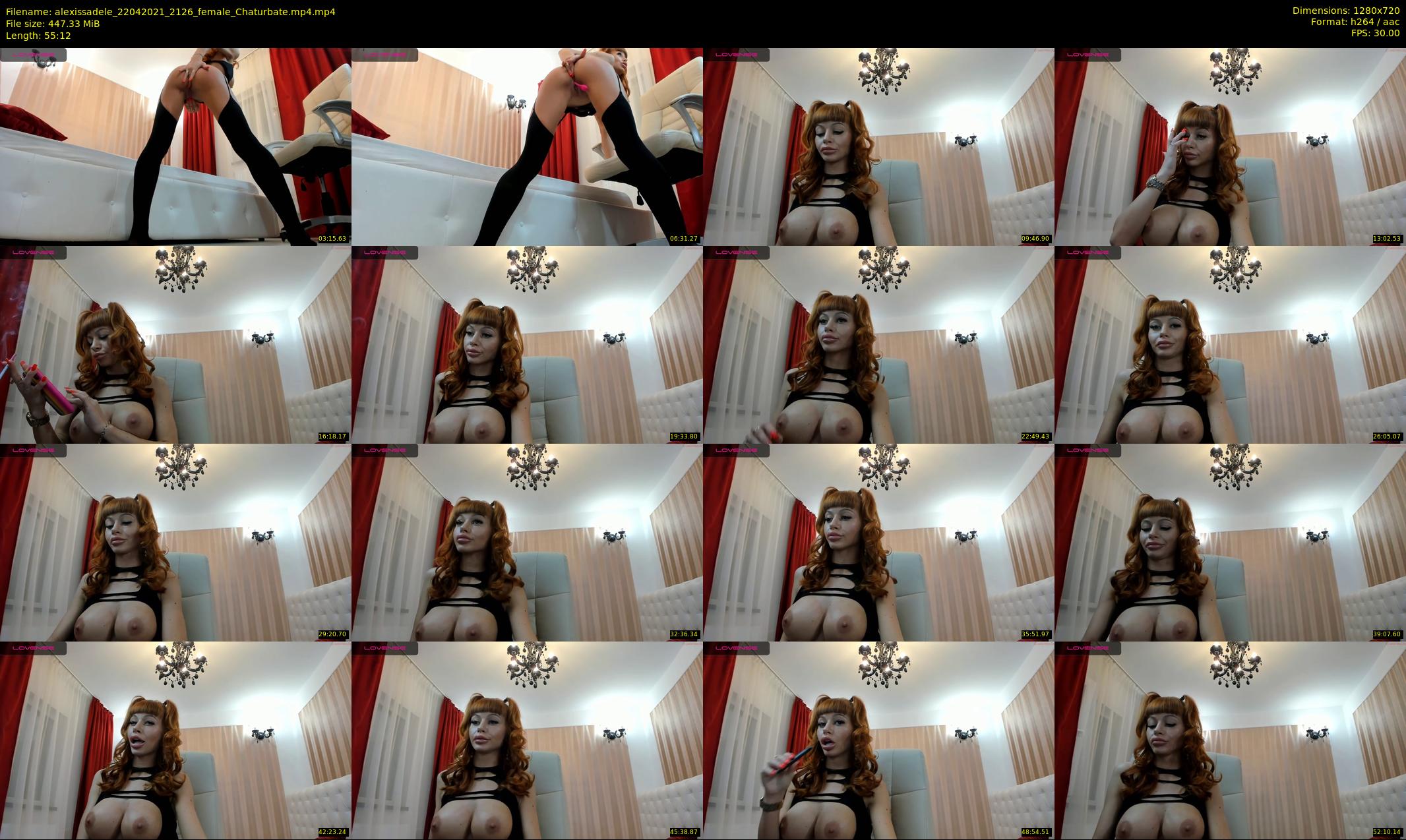 alexissadele — 56 minute Chaturbate female cam show recording, 720p, Apr 22, 2021