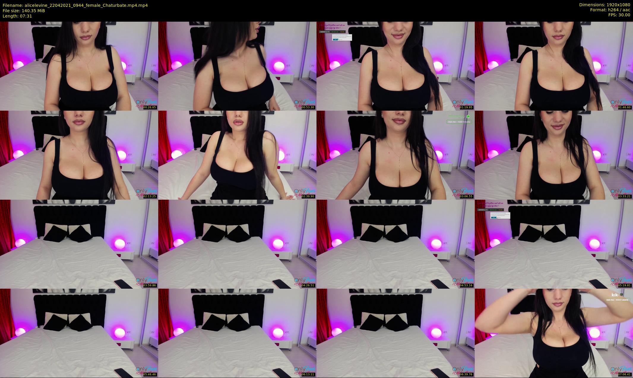 alicelevine — 8 minute Chaturbate female cam show recording, 1080p, Apr 22, 2021