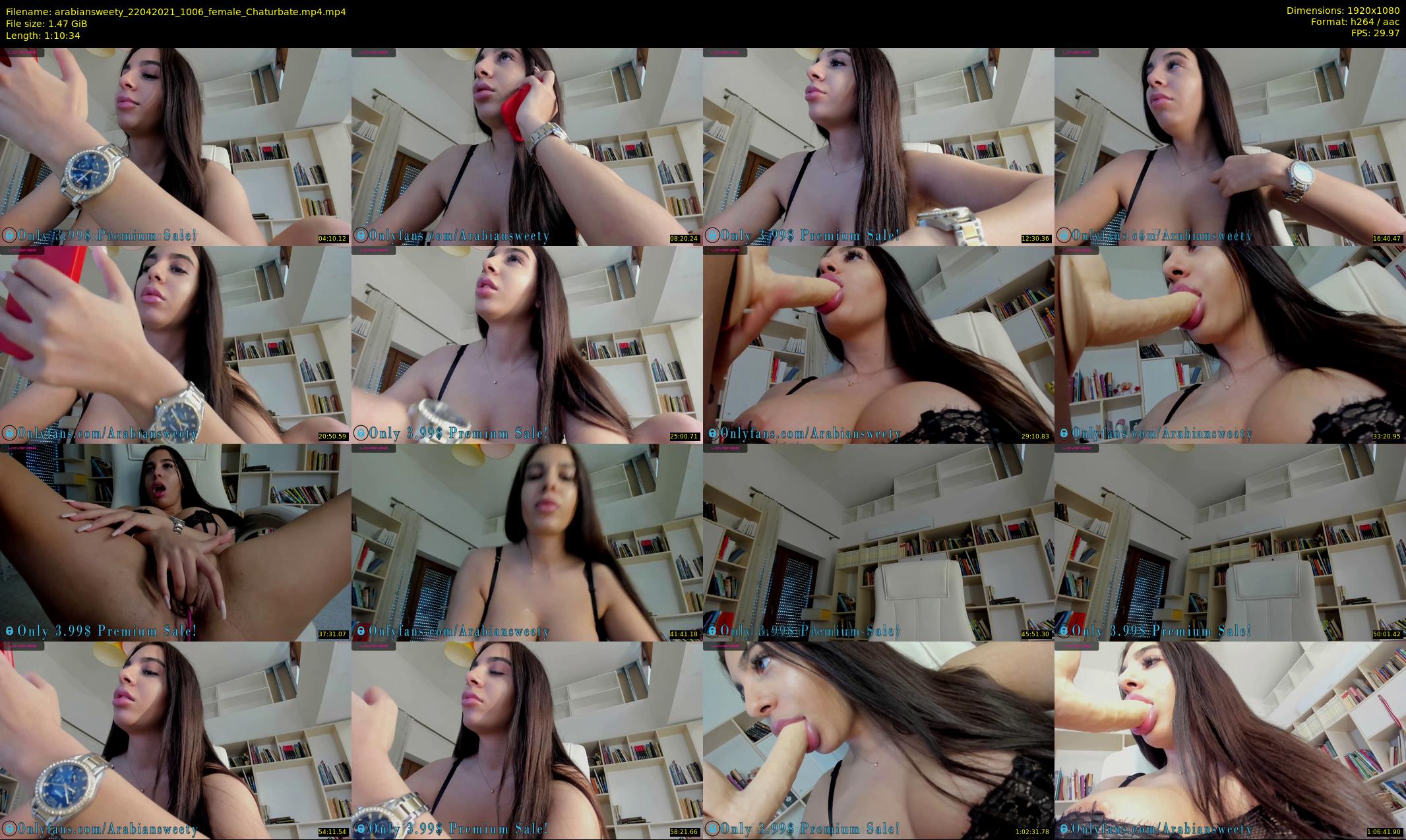 arabiansweety — 71 minute Chaturbate female cam show recording, 1080p, Apr 22, 2021