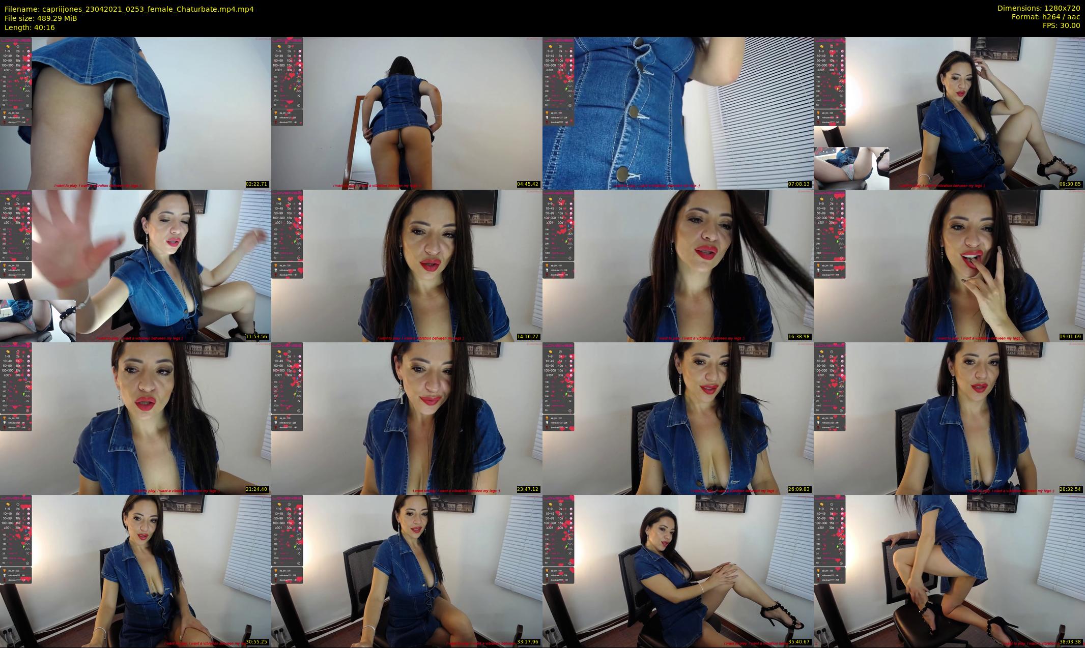 capriijones — 41 minute Chaturbate female cam show recording, 720p, Apr 23, 2021