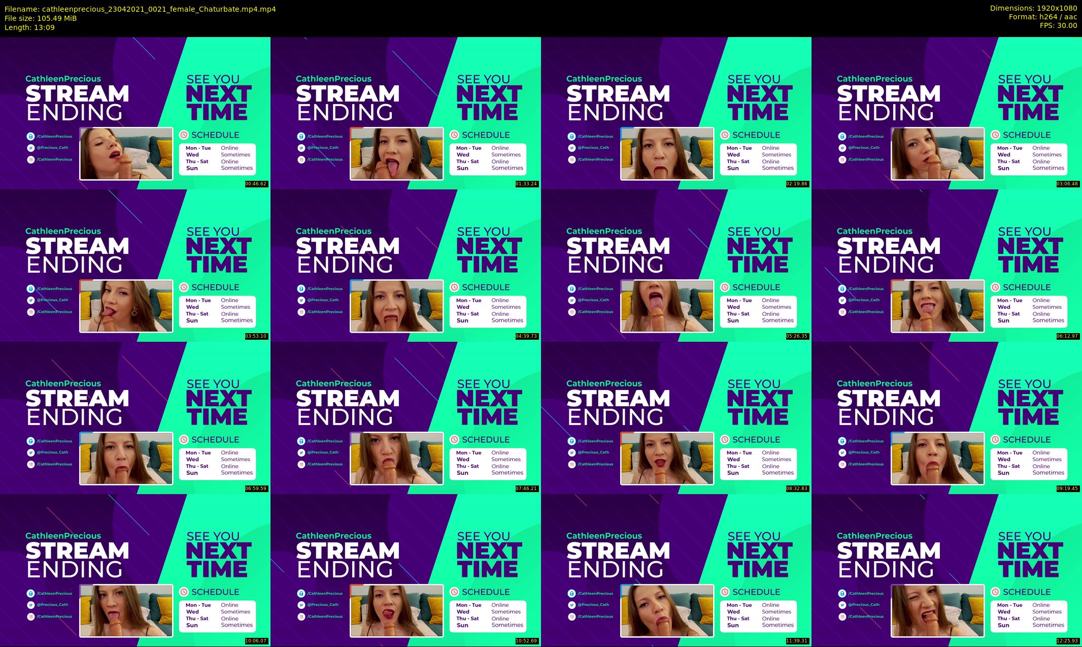cathleenprecious — 14 minute Chaturbate female cam show recording, 1080p, Apr 23, 2021