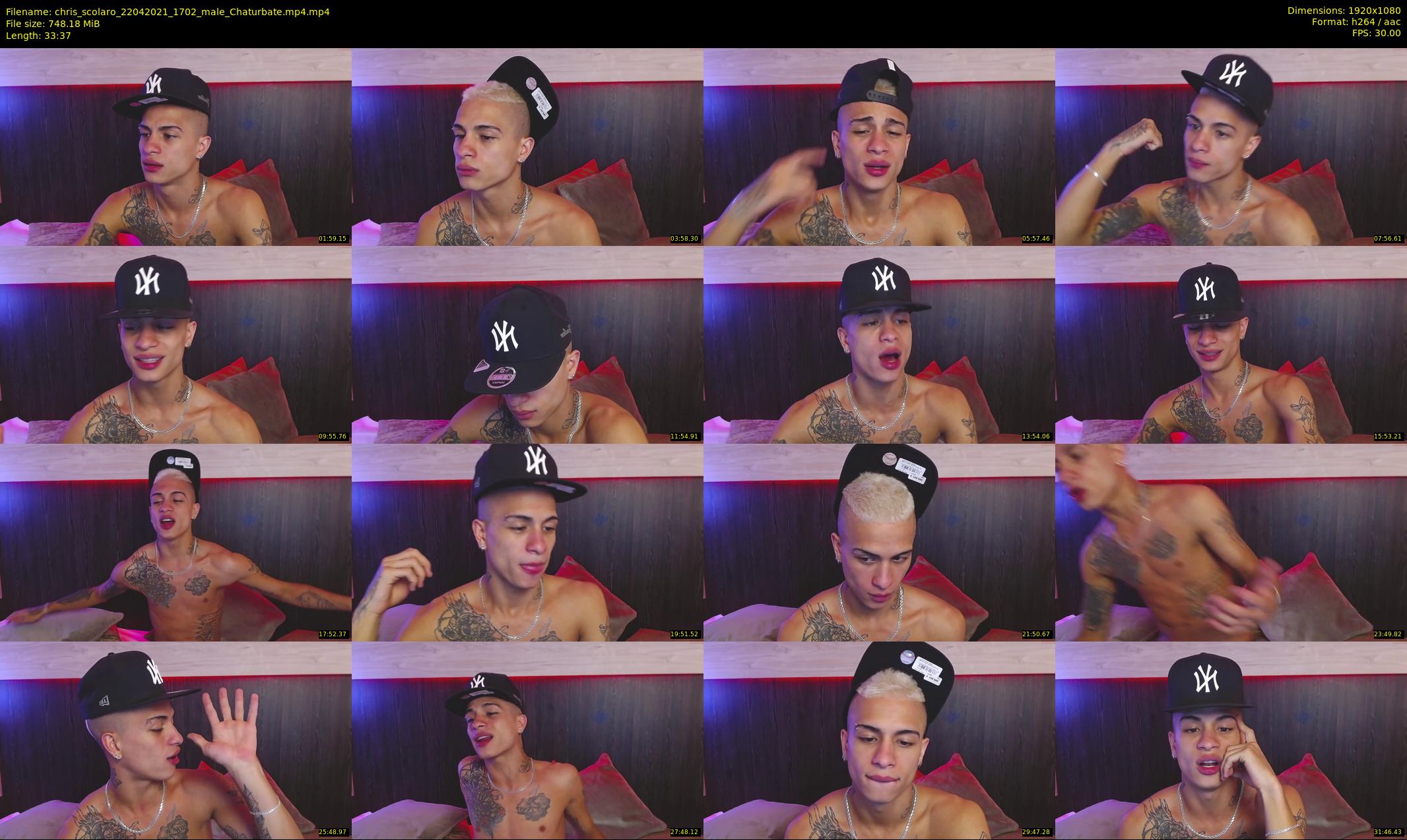 chris_scolaro — 34 minute Chaturbate male cam show recording, 1080p, Apr 22, 2021
