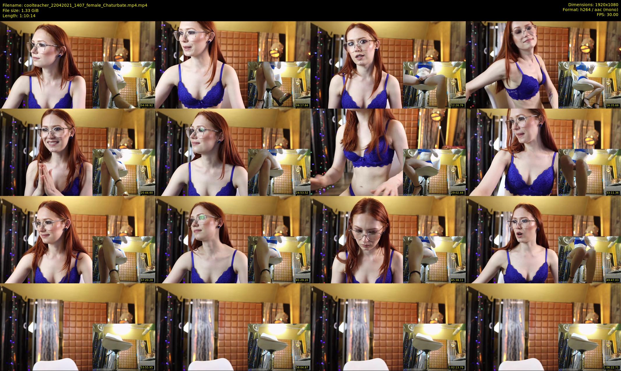 coolteacher — 71 minute Chaturbate female cam show recording, 1080p, Apr 22, 2021