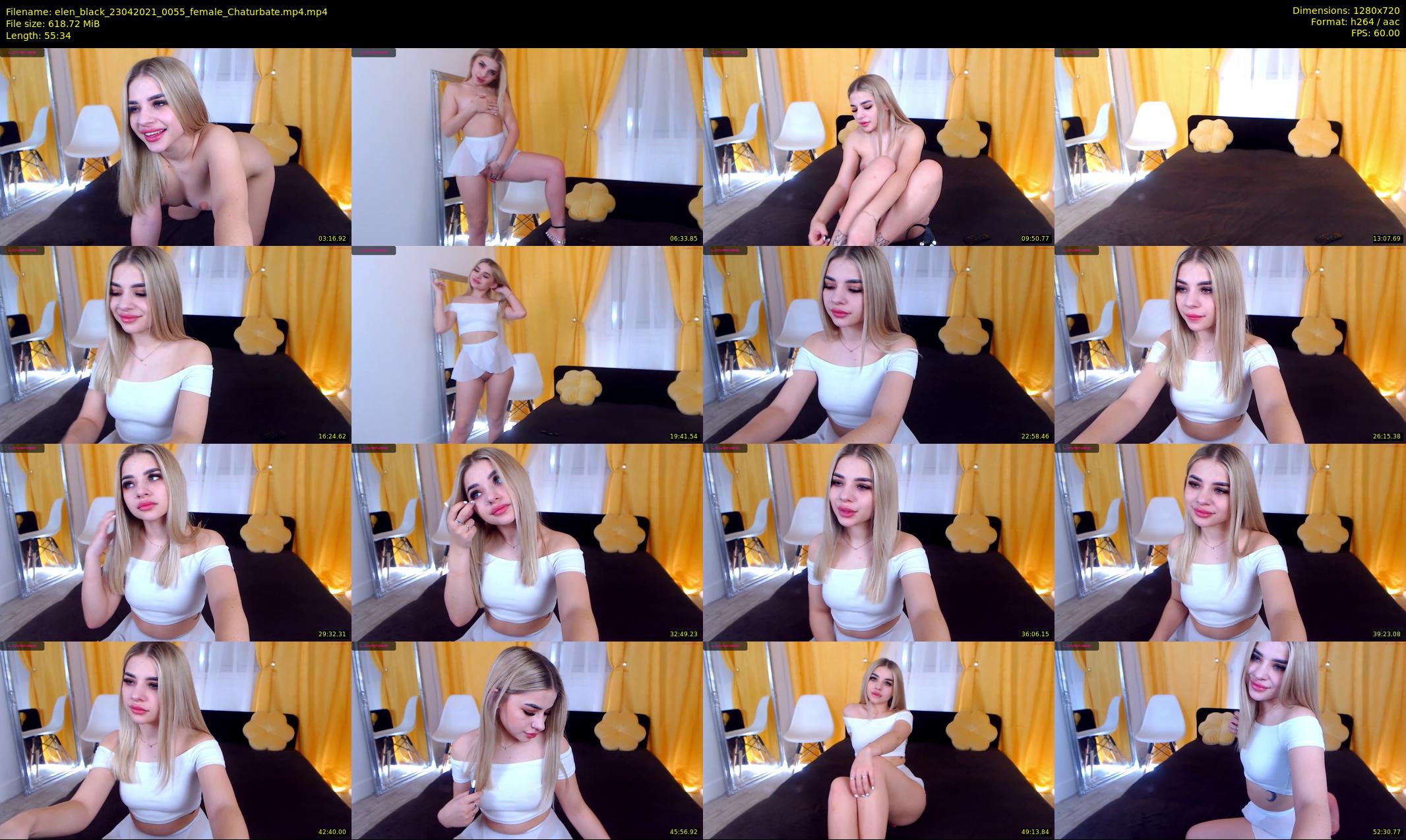 elen_black — 56 minute Chaturbate female cam show recording, 720p, Apr 23, 2021