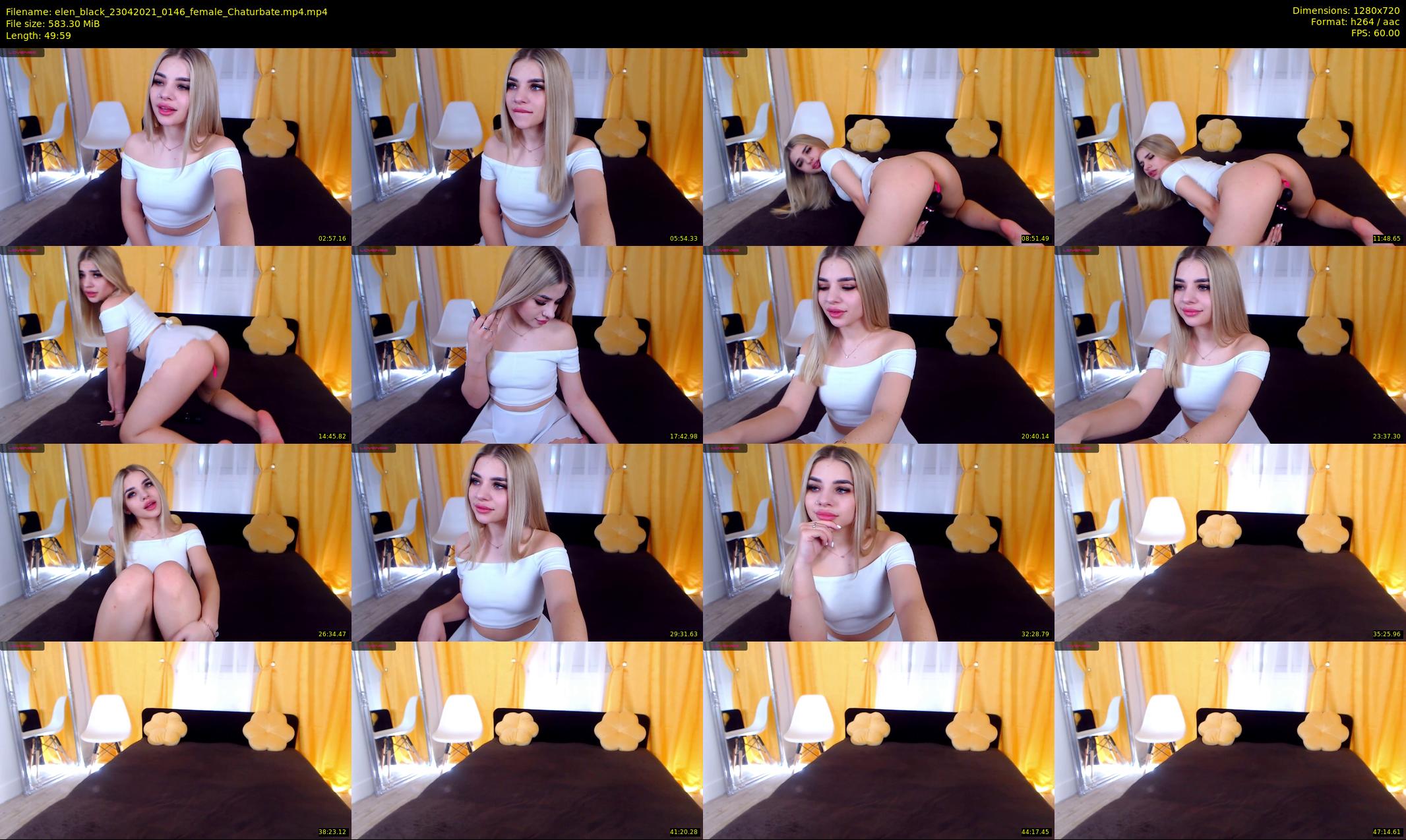 elen_black — 50 minute Chaturbate female cam show recording, 720p, Apr 23, 2021