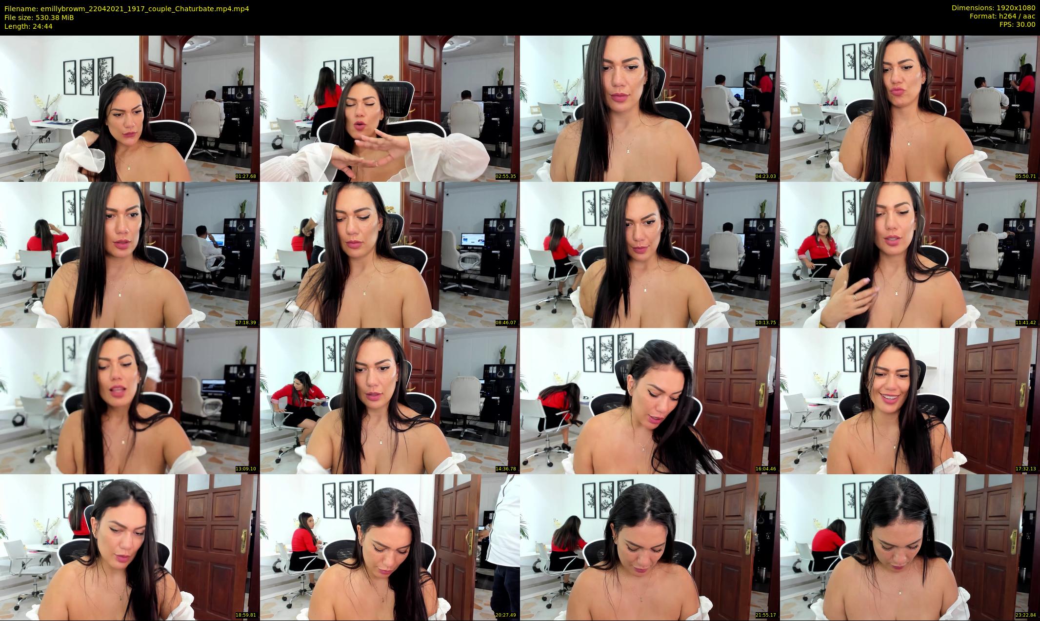 emillybrowm — 25 minute Chaturbate couple cam show recording, 1080p, Apr 22, 2021