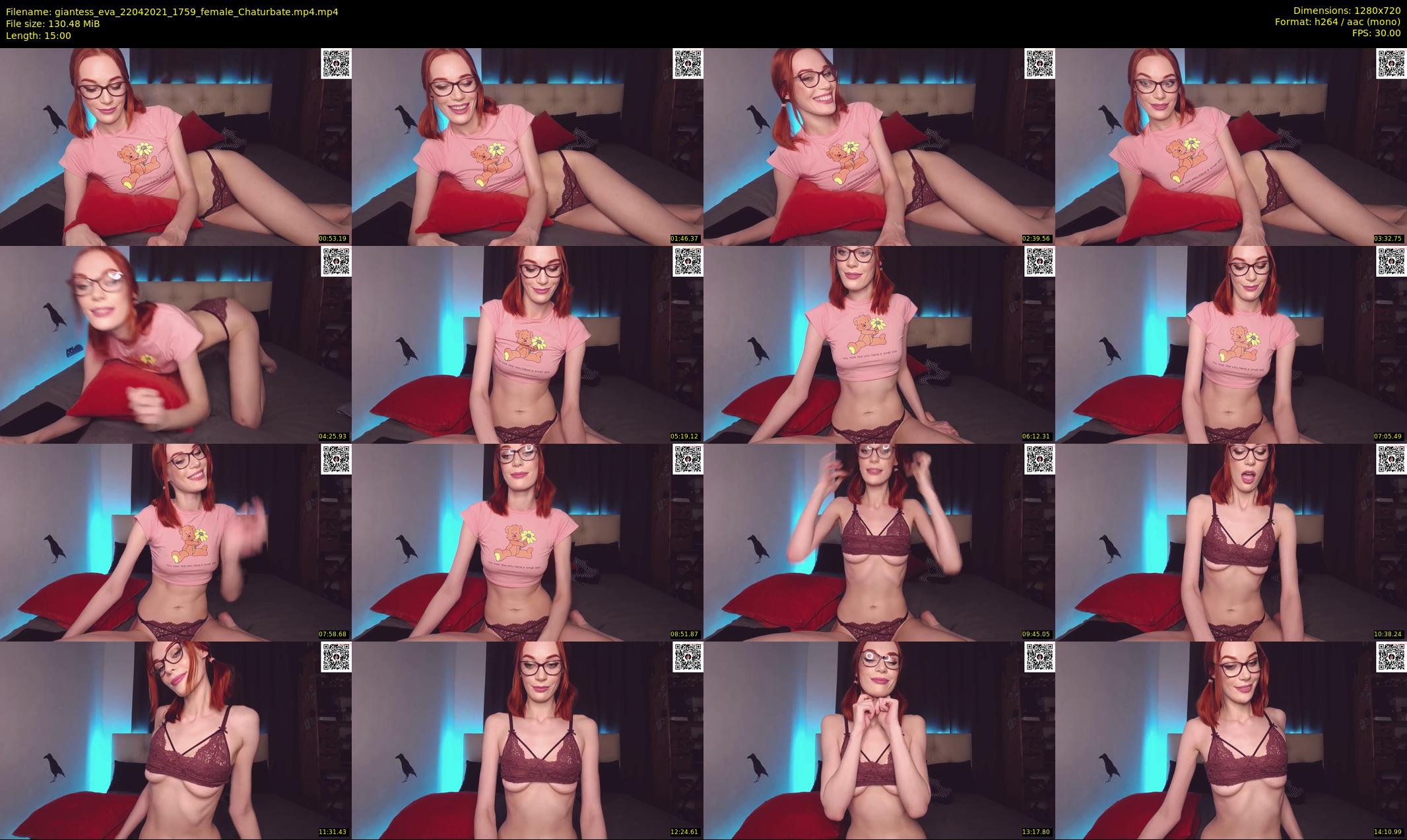 giantess_eva — 15 minute Chaturbate female cam show recording, 720p, Apr 22, 2021