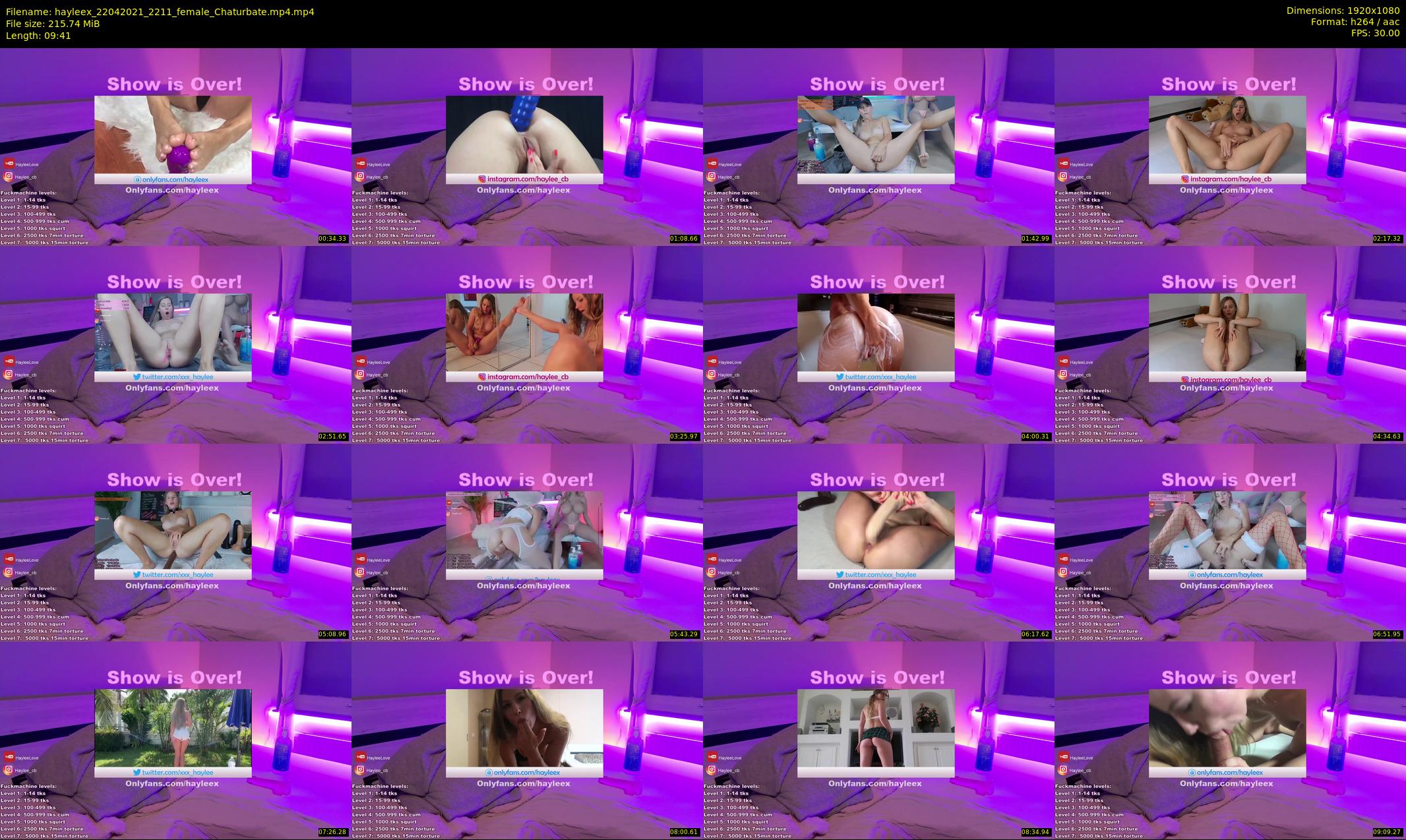 hayleex — 10 minute Chaturbate female cam show recording, 1080p, Apr 22, 2021