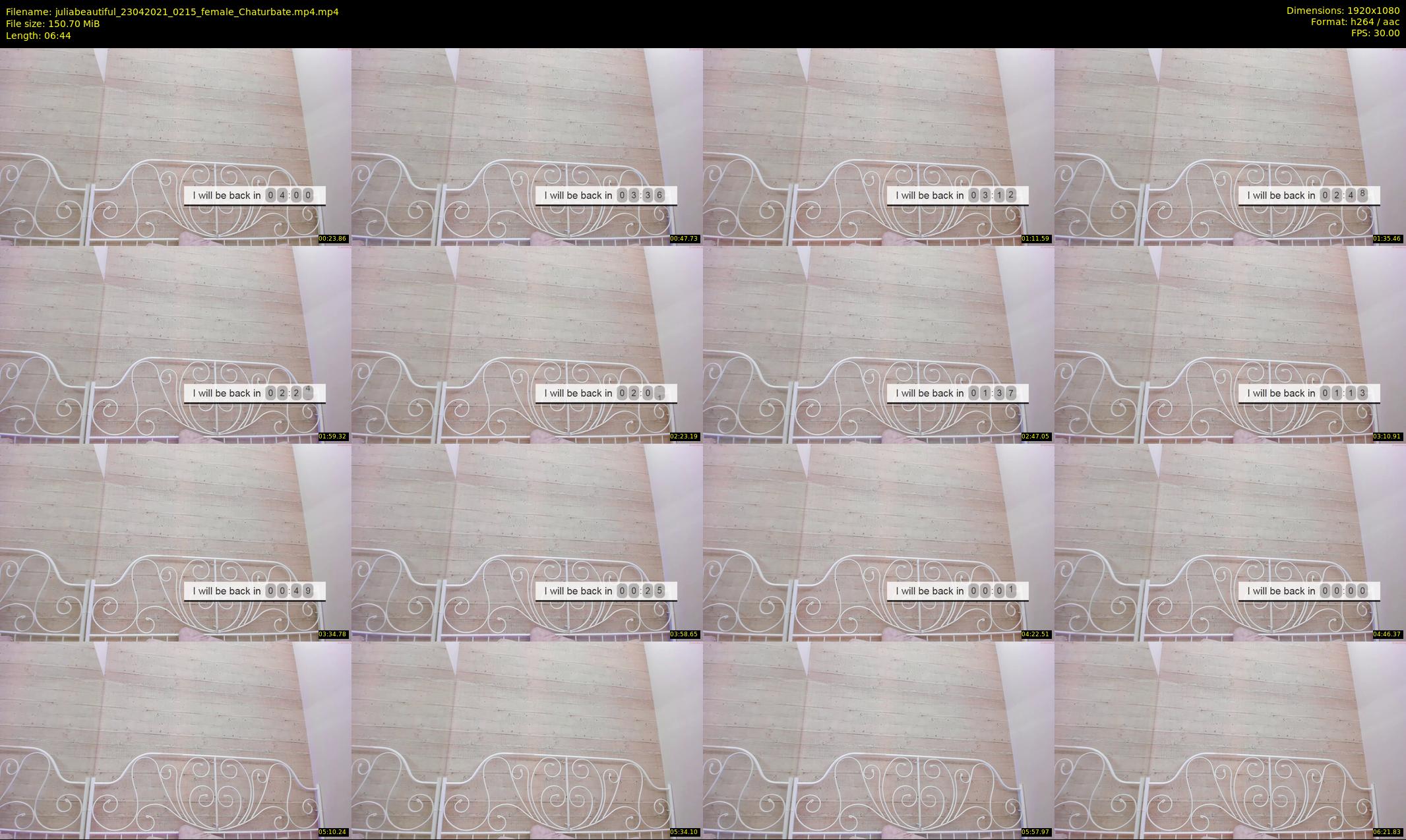 juliabeautiful — 7 minute Chaturbate female cam show recording, 1080p, Apr 23, 2021