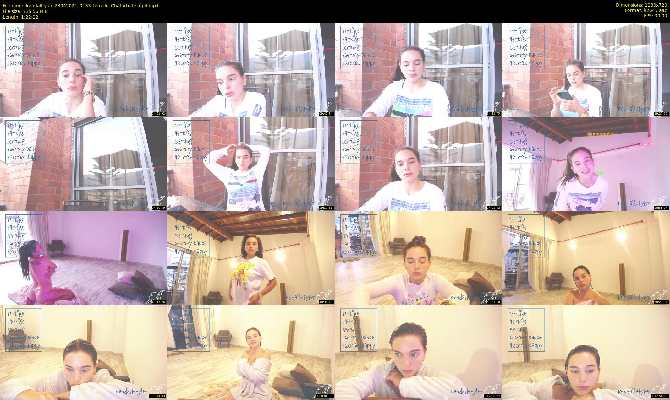 kendalltyler — 83 minute Chaturbate female cam show recording, 720p, Apr 23, 2021