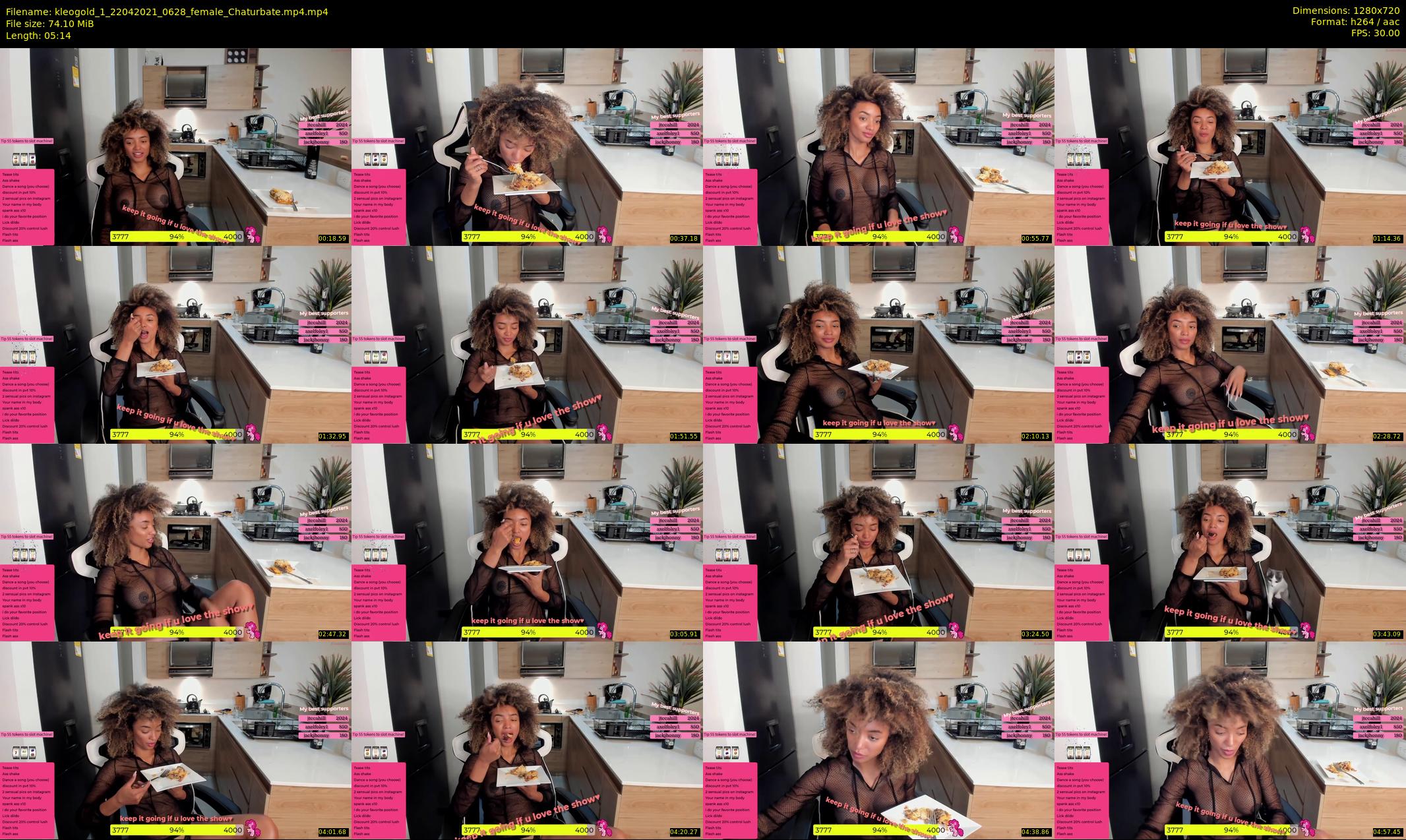 kleogold_1 — 6 minute Chaturbate female cam show recording, 720p, Apr 22, 2021