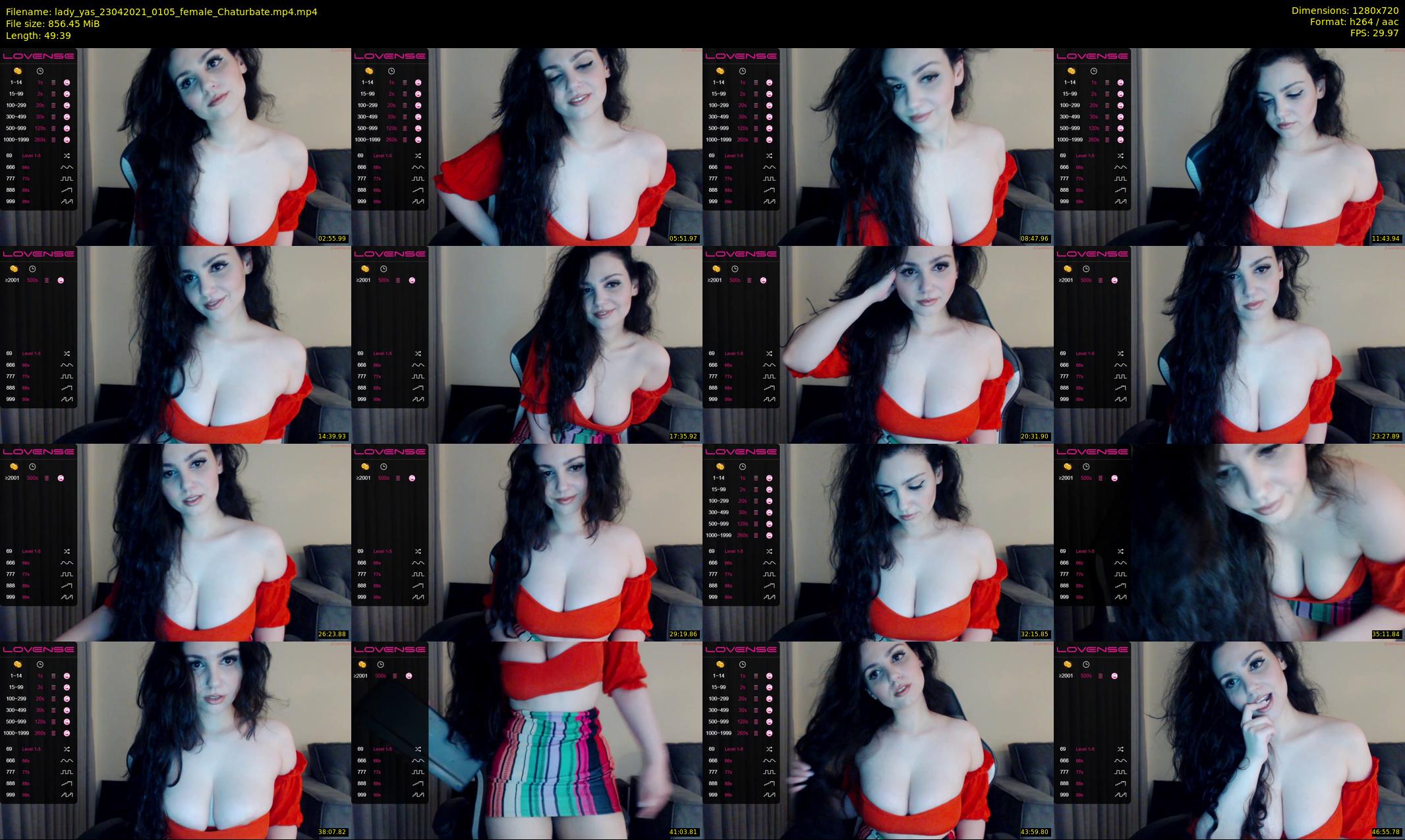 lady_yas — 50 minute Chaturbate female cam show recording, 720p, Apr 23, 2021