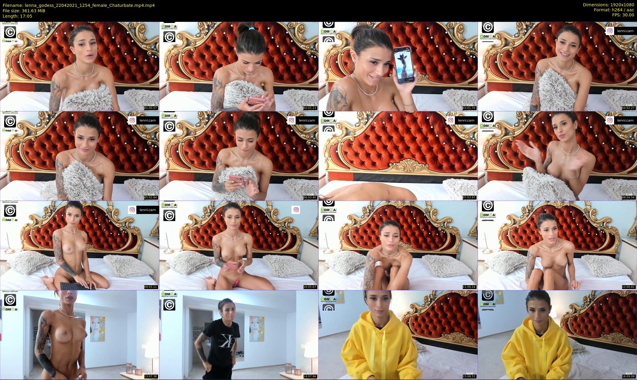 lenna_godess — 18 minute Chaturbate female cam show recording, 1080p, Apr 22, 2021