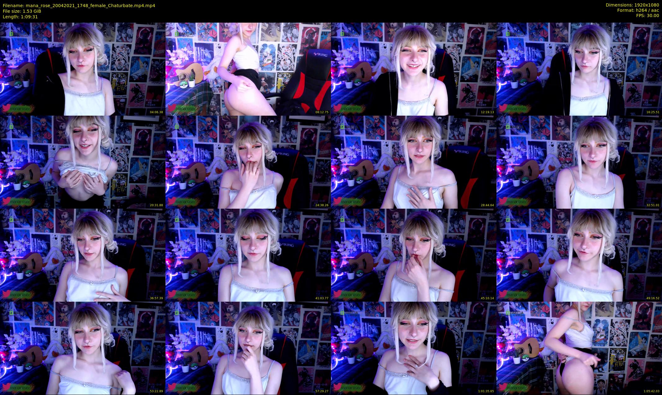 mana_rose — 70 minute Chaturbate female cam show recording, 1080p, Apr 20, 2021
