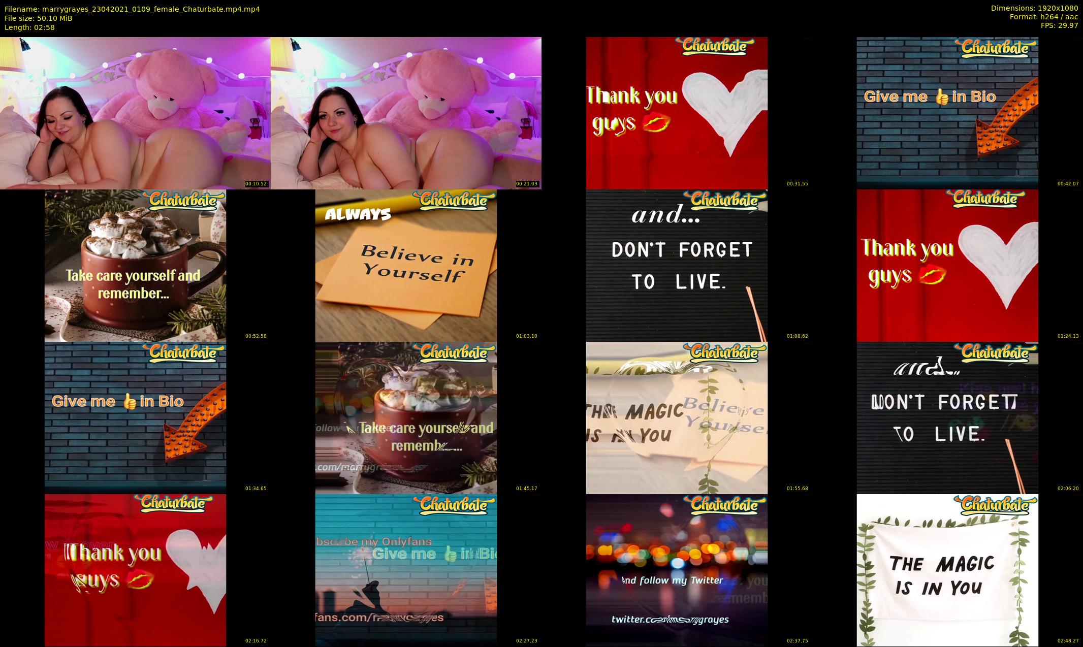 marrygrayes — 3 minute Chaturbate female cam show recording, 1080p, Apr 23, 2021