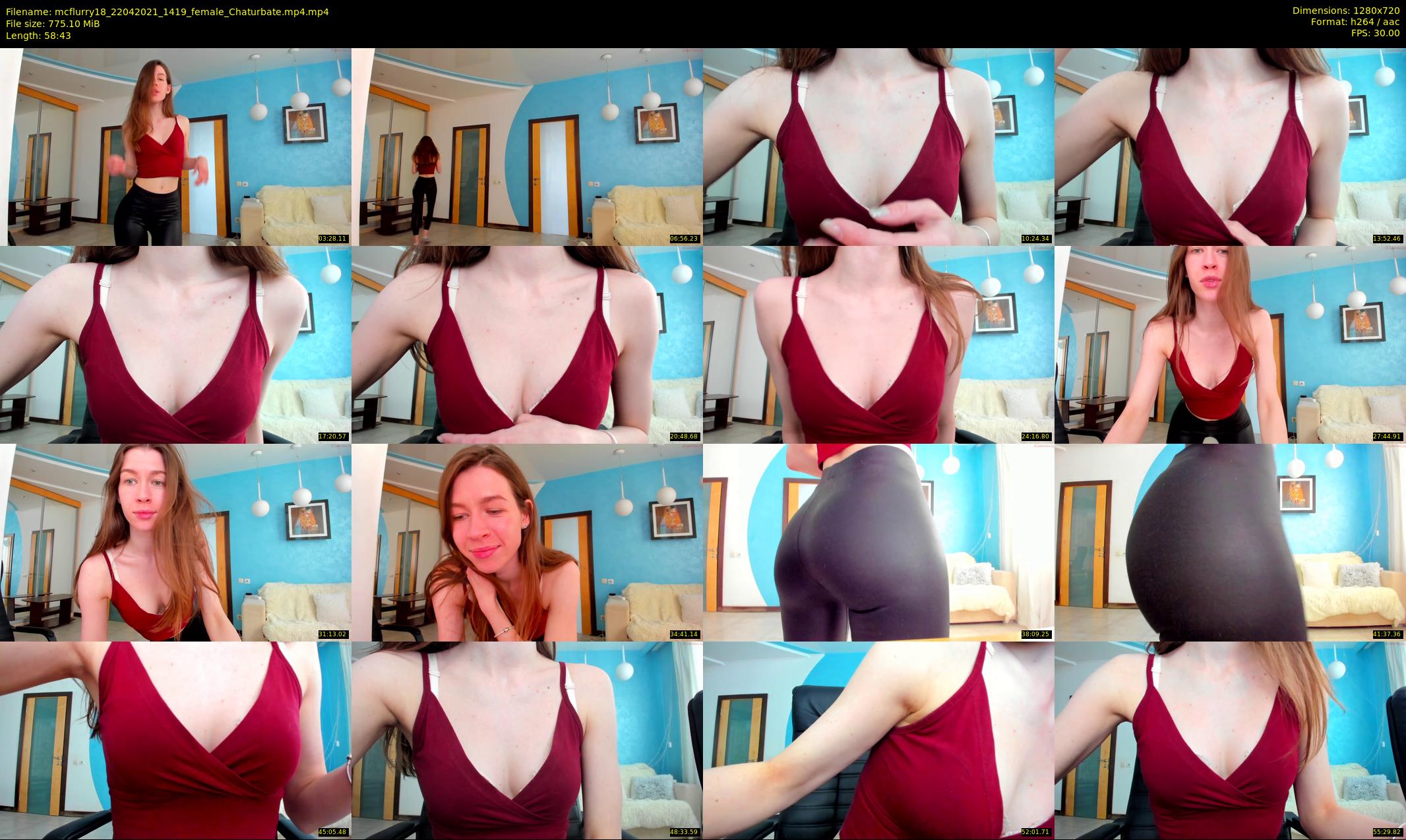 mcflurry18 — 59 minute Chaturbate female cam show recording, 720p, Apr 22, 2021