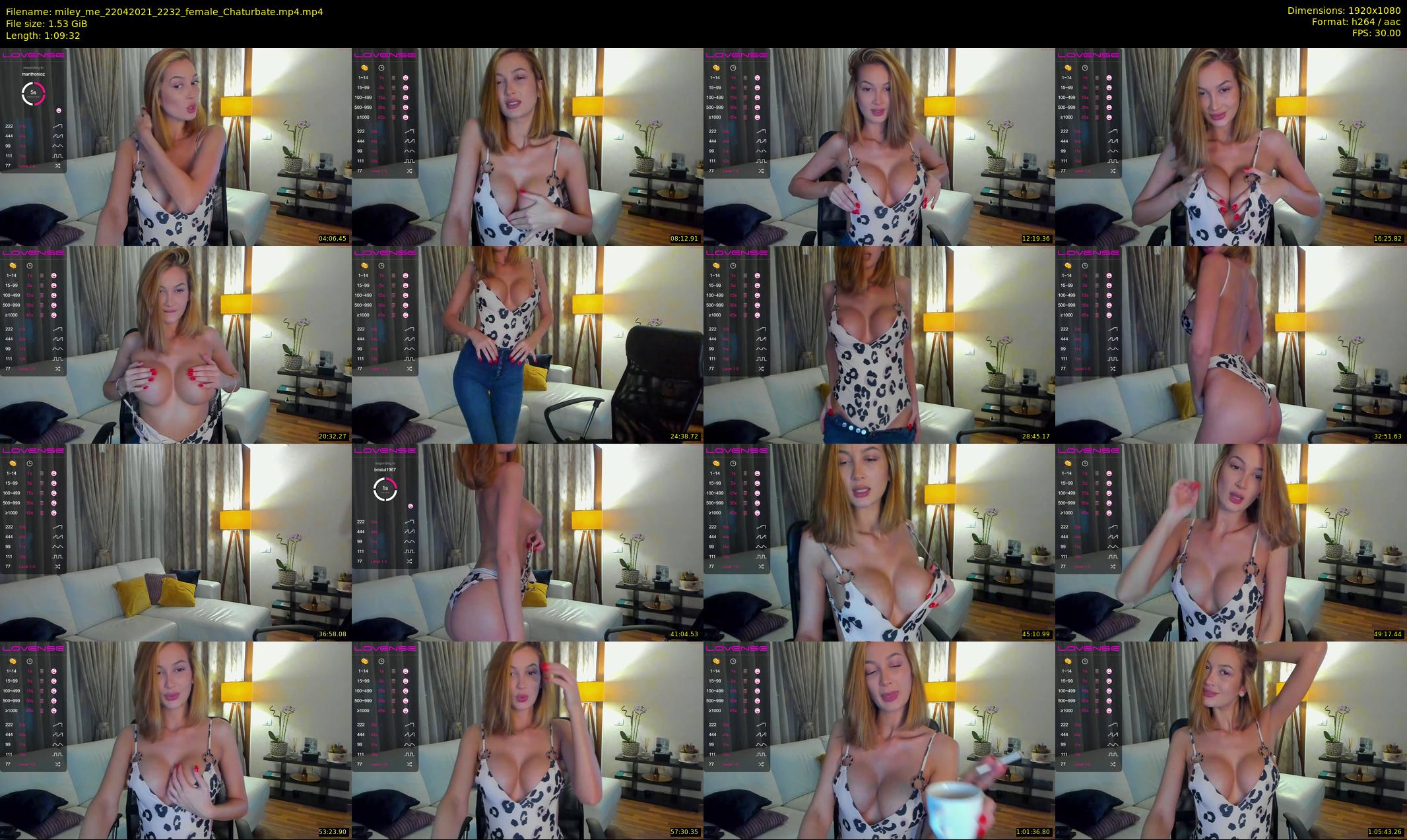 miley_me — 70 minute Chaturbate female cam show recording, 1080p, Apr 22, 2021