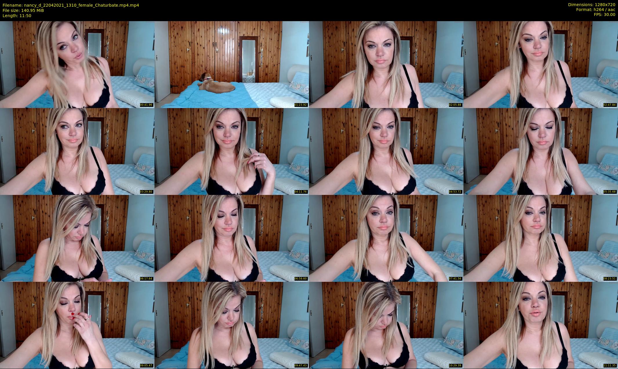 nancy_d — 12 minute Chaturbate female cam show recording, 720p, Apr 22, 2021