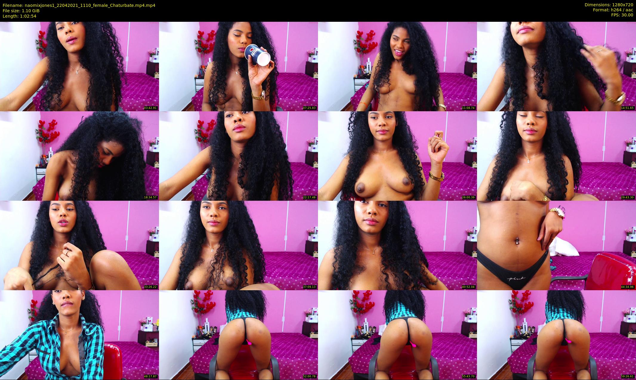 naomixjones1 — 63 minute Chaturbate female cam show recording, 720p, Apr 22, 2021