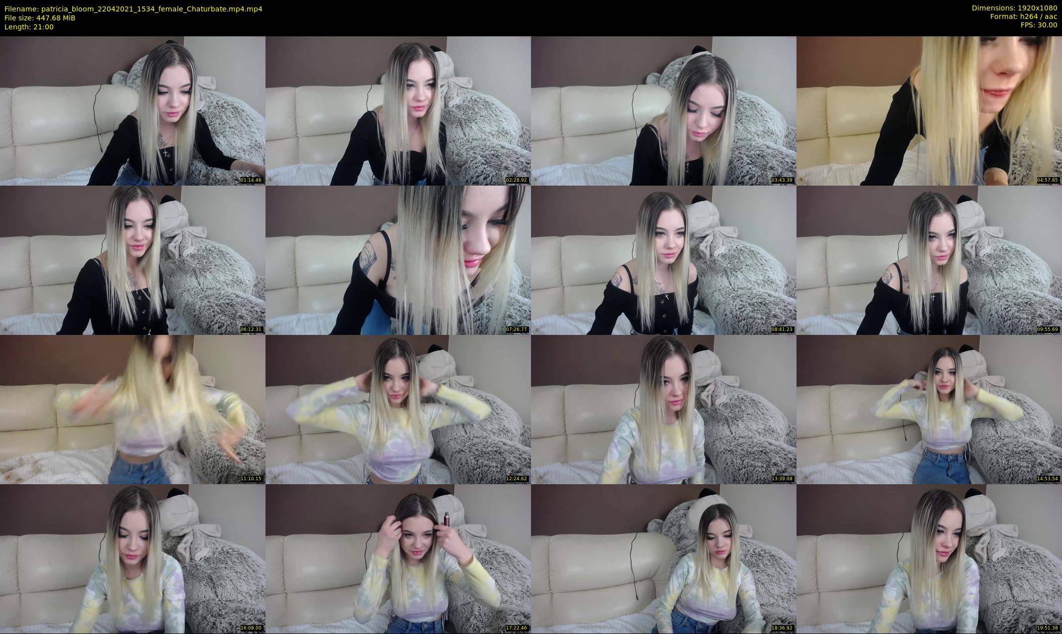 patricia_bloom — 21 minute Chaturbate female cam show recording, 1080p, Apr 22, 2021