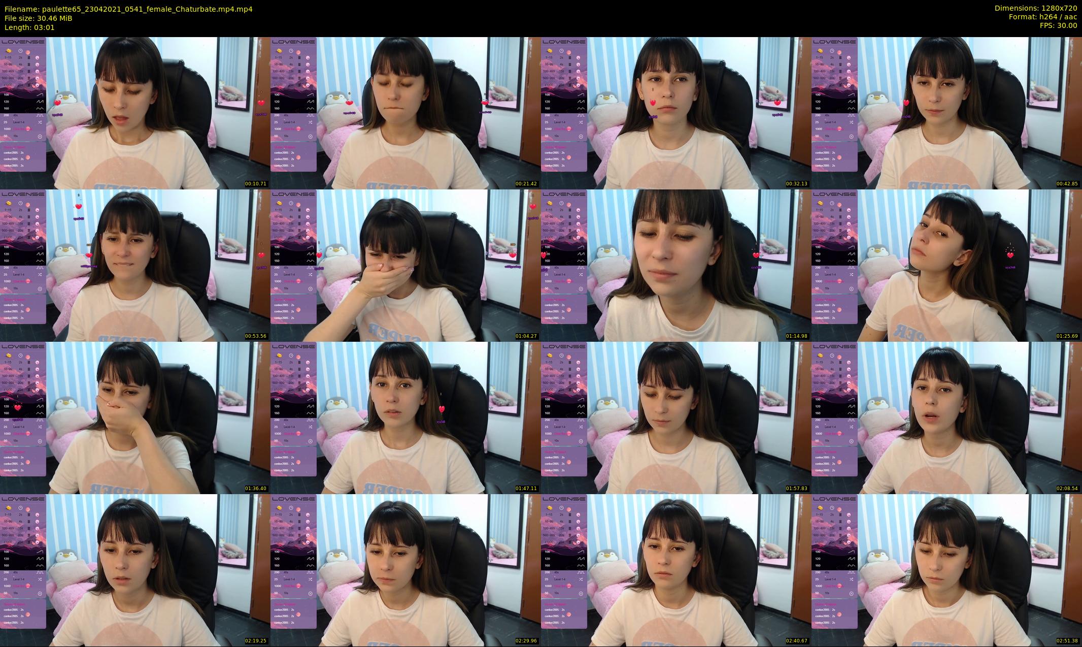 paulette65 — 4 minute Chaturbate female cam show recording, 720p, Apr 23, 2021