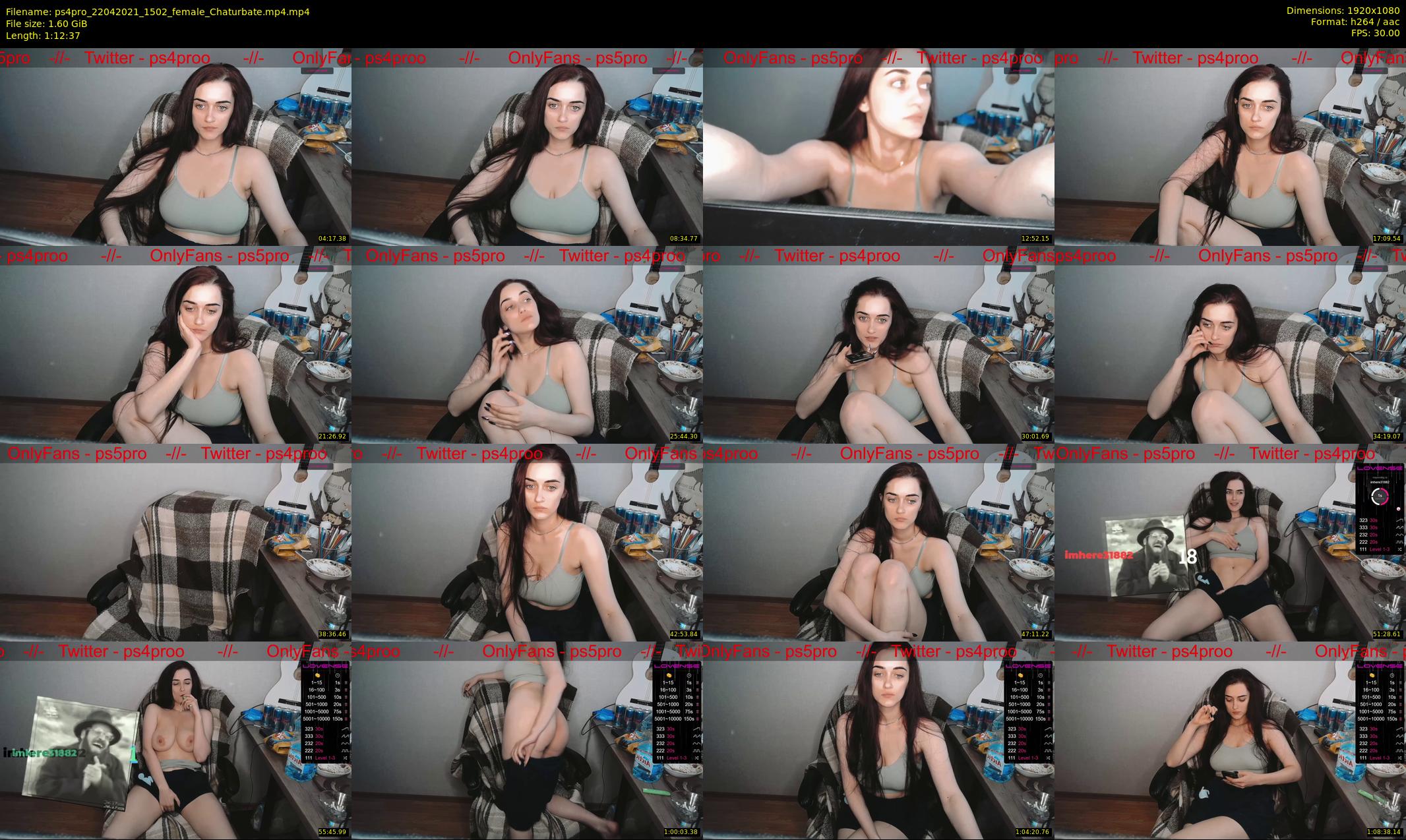 ps4pro — 73 minute Chaturbate female cam show recording, 1080p, Apr 22, 2021